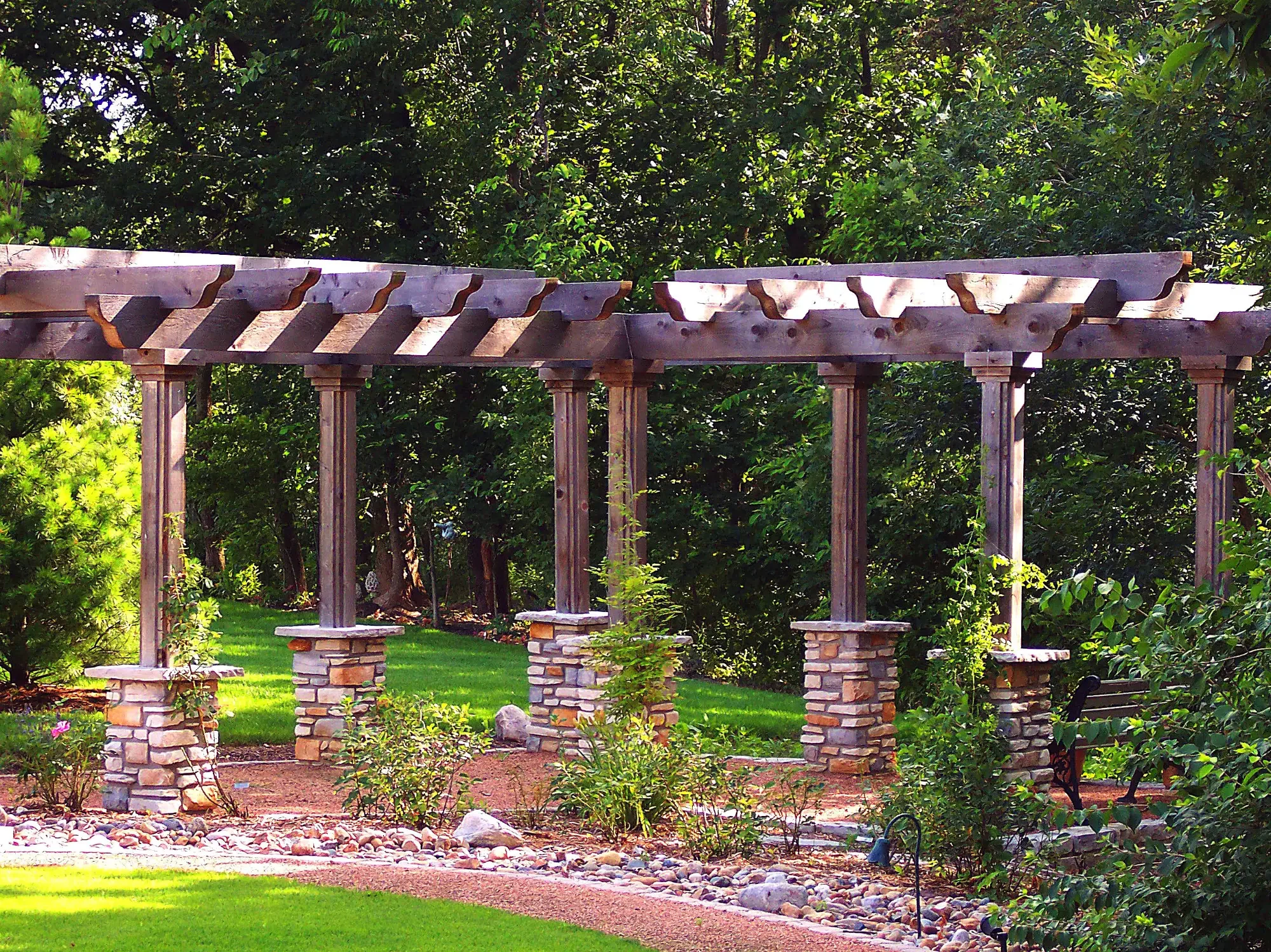 Pergola construction by Green View in Champaign, Illinois