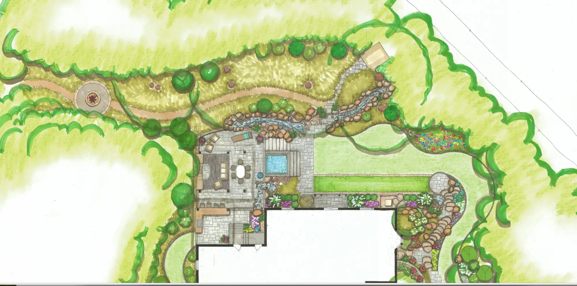 Award-winning landscape design and installation by Green View in Peoria, Illinois