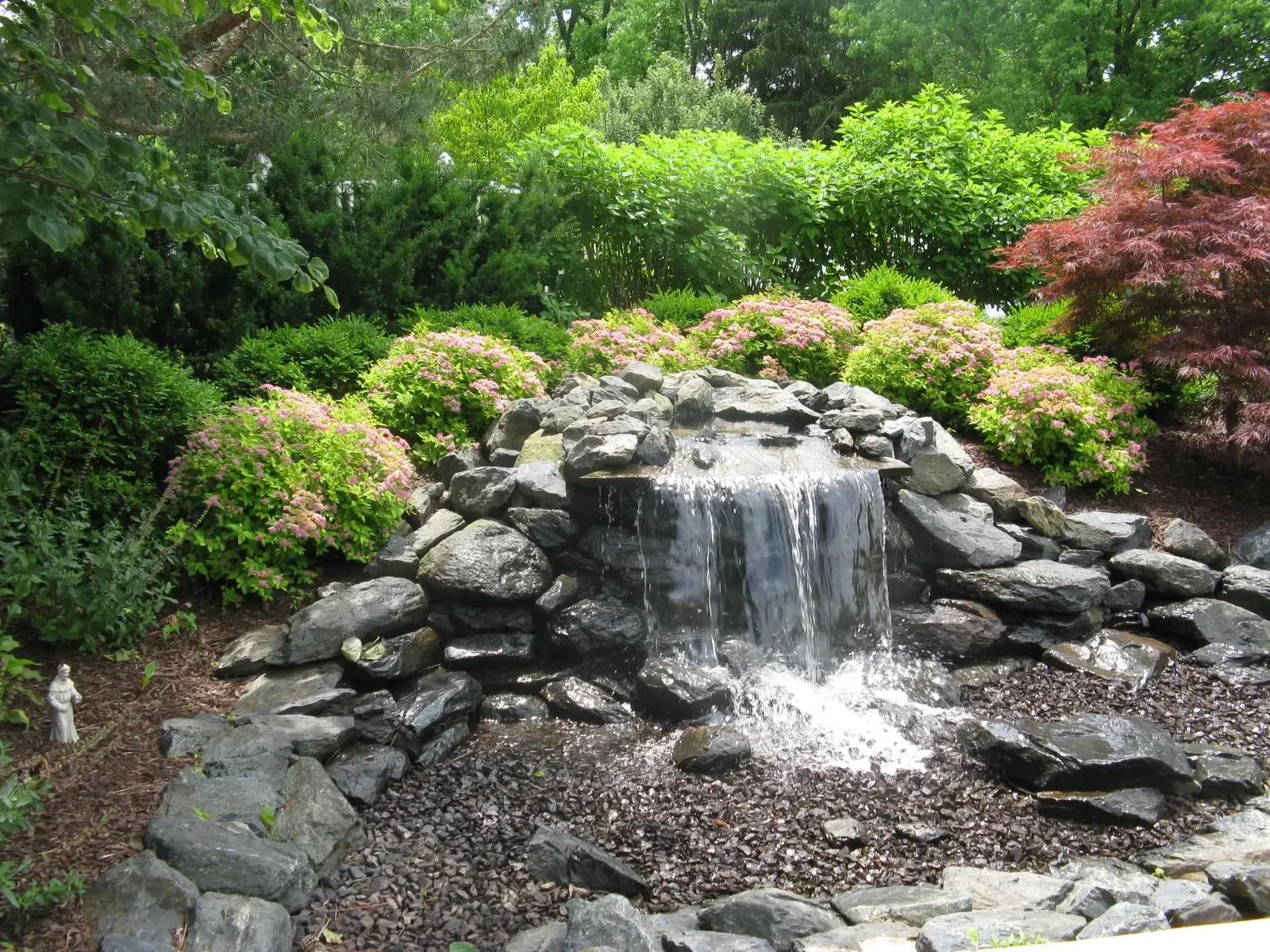 Pondless water feature by Green View, Central Illinois