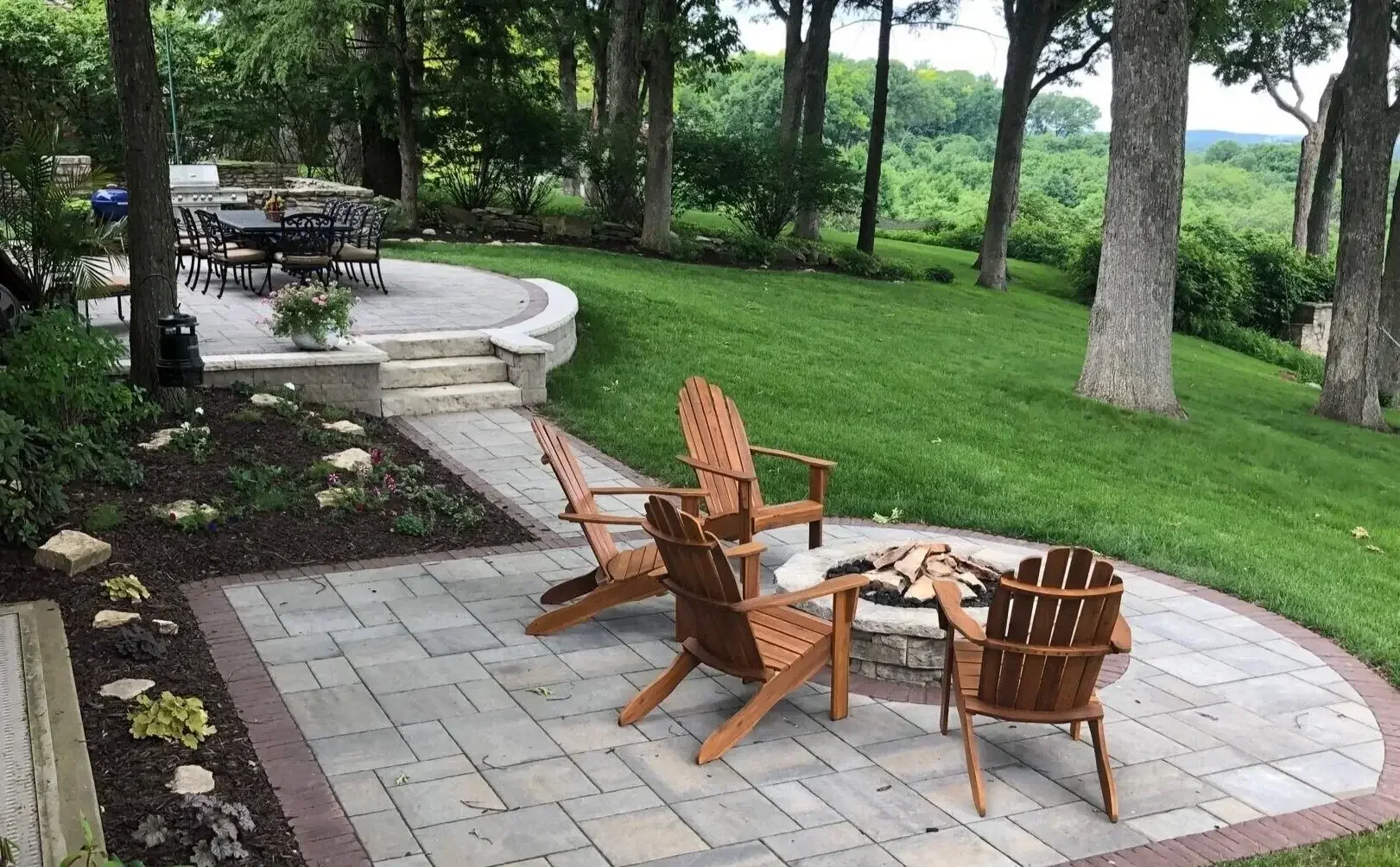 Professional lawn and landscape maintenance by Green View in Peoria, Illinois