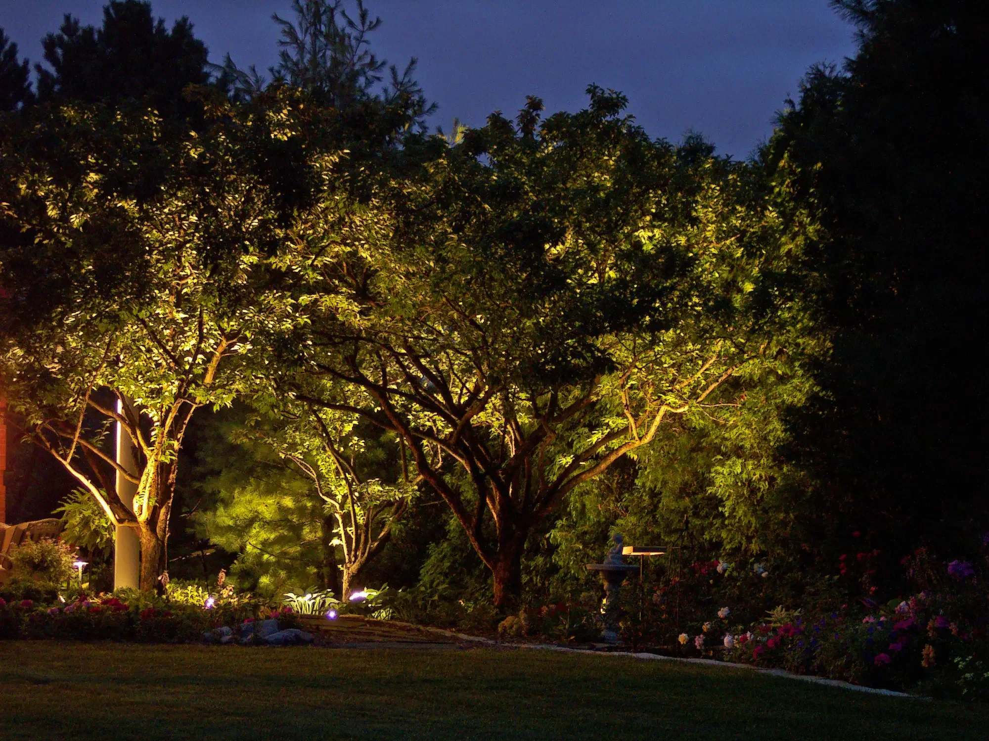 Architectural uplighting by Green View, Central Illinois