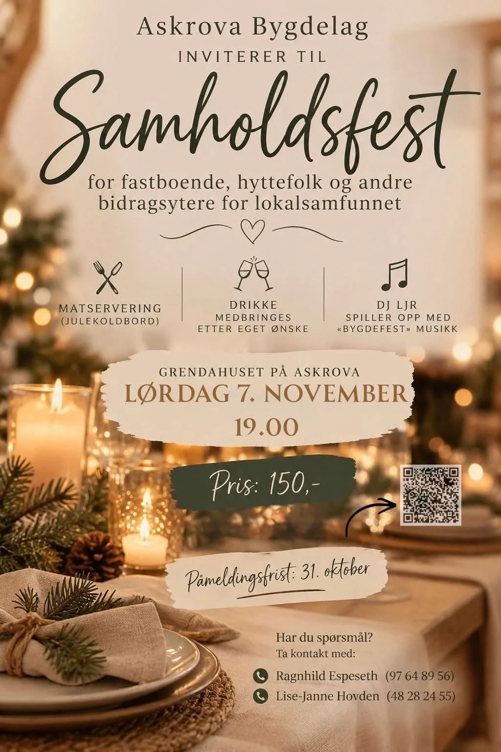 Samholdsfest Askrova Grendahus 7. November!