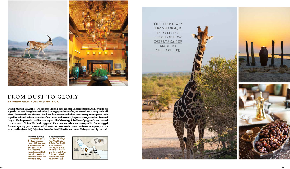 Abu Dhabi photography in Islands Magazine