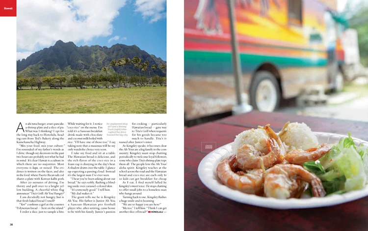 Oahu, Hawaii food and travel photography