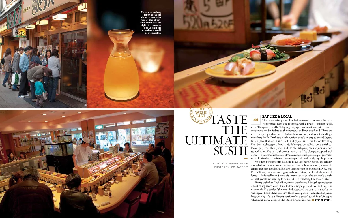 Food photography in Japan