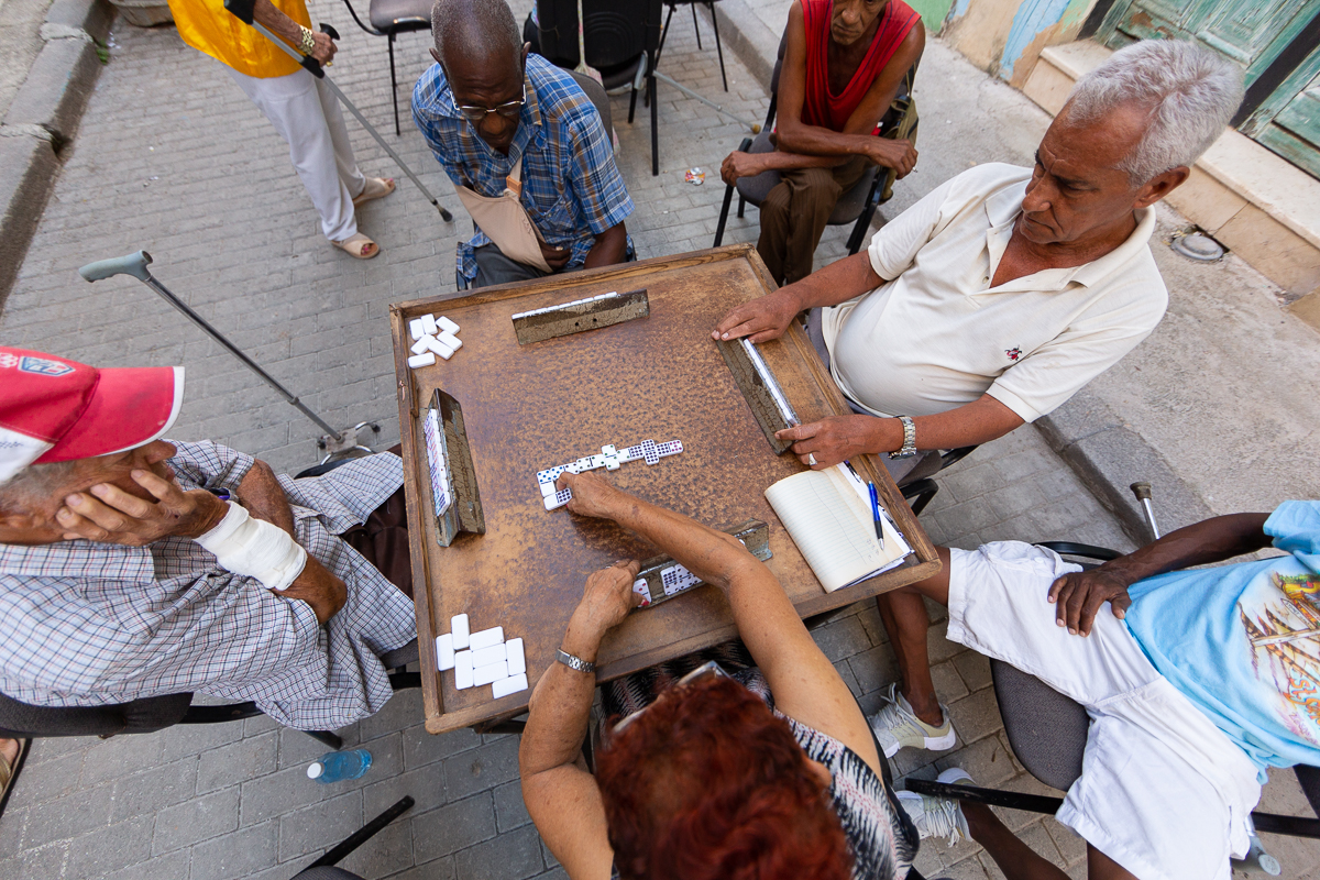 Locals playing Dominoes, Havana Cuba