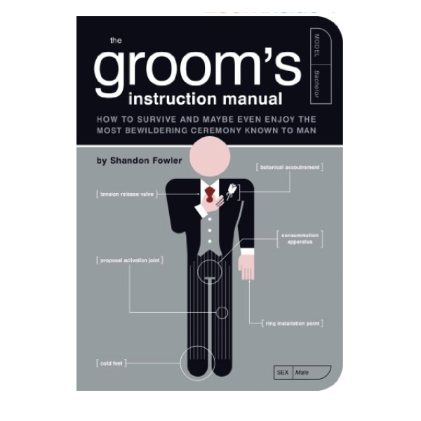 The Groom’s Instruction Manual - The groom-to-be’s role doesn’t end with popping the question. With answers to common questions and male-oriented advice, the Groom’s Instruction Manual is the perfect wedding planning companion for your guy.