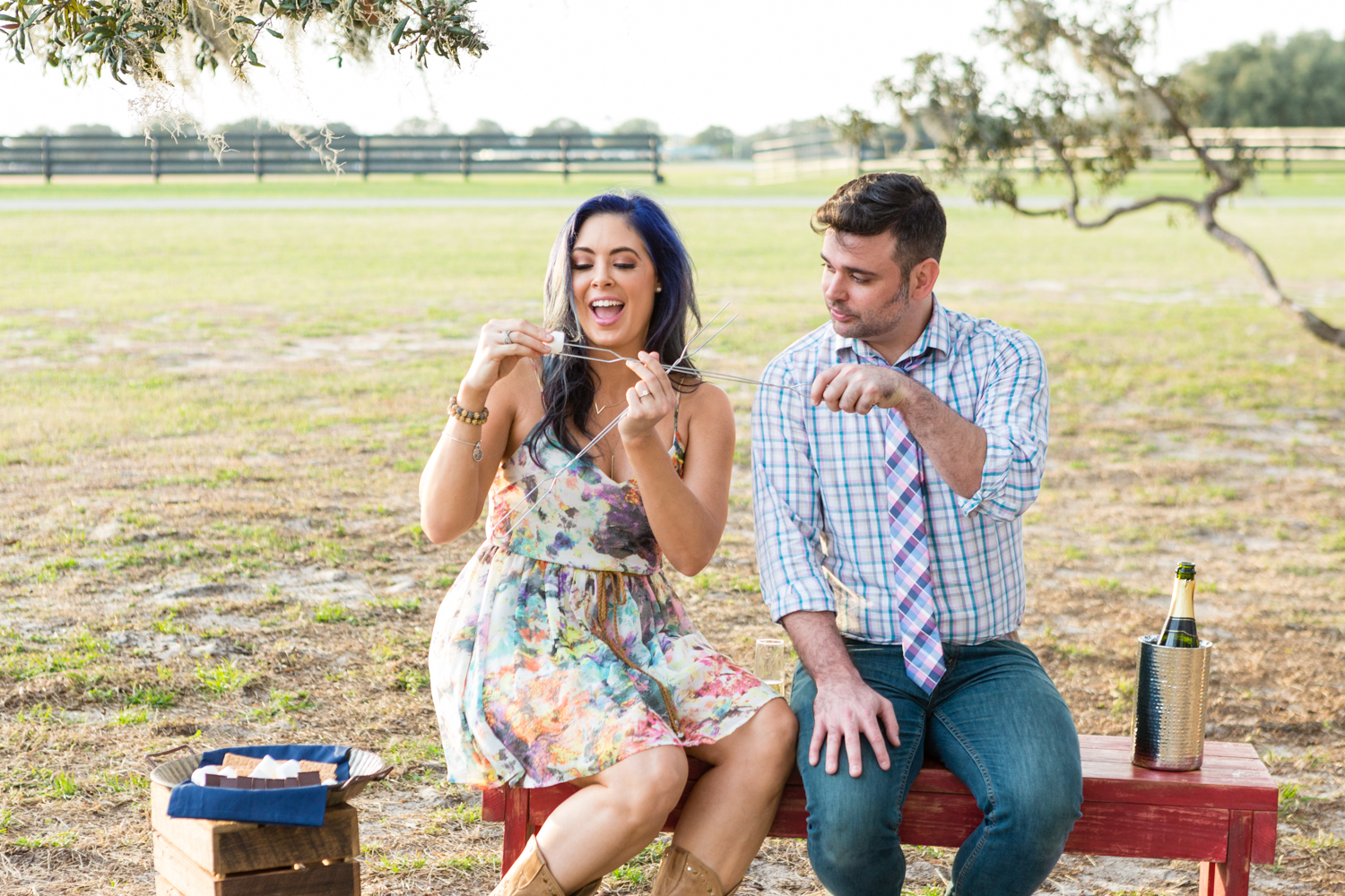 Villages Polo Club Engagement Photos