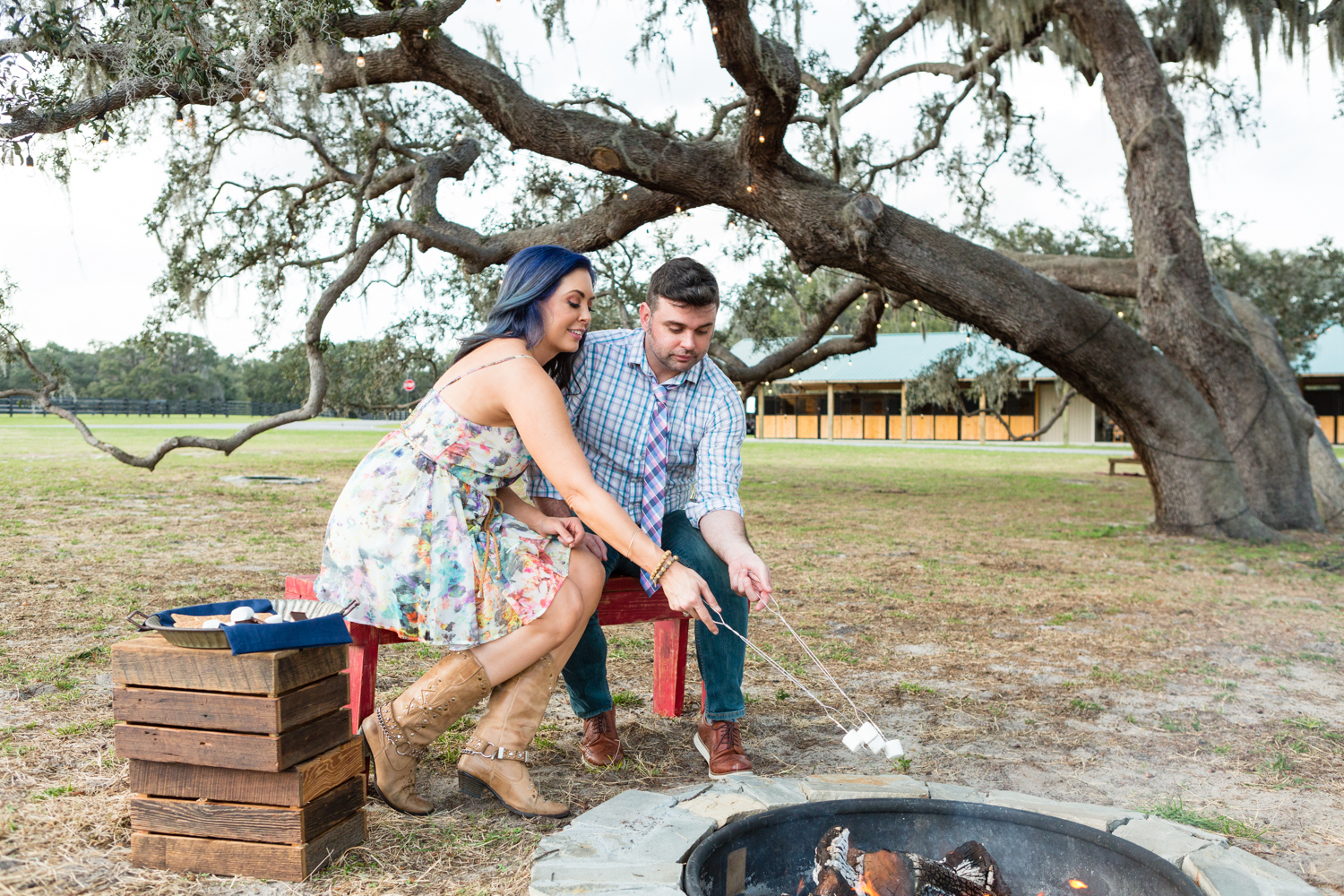 Villages Polo Club Engagement Photos