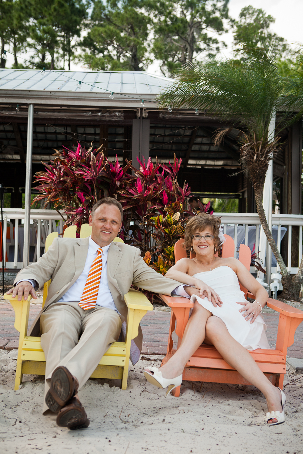  Florida orange-themed wedding at Paradise Cove, Orlando 