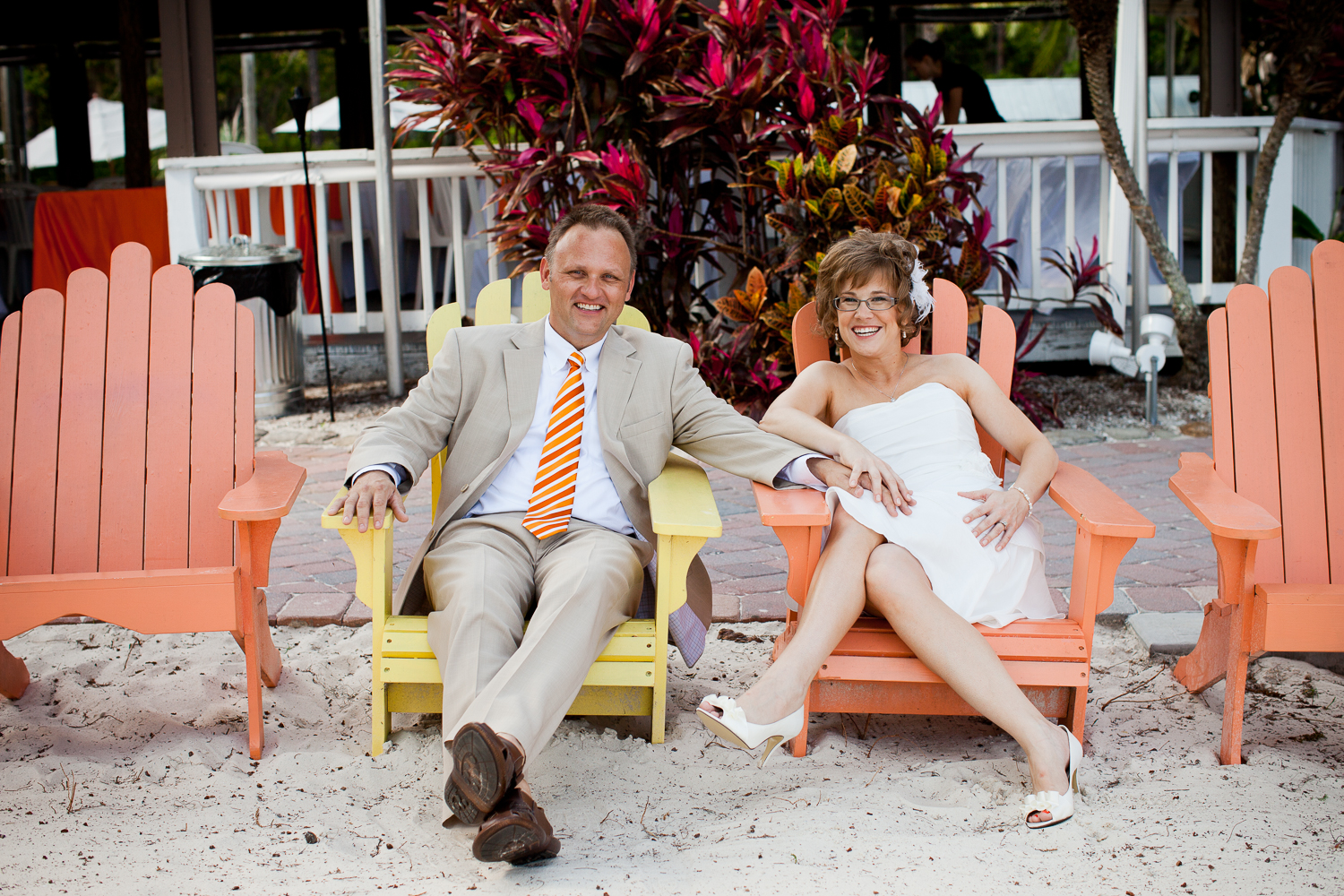  Florida orange-themed wedding at Paradise Cove, Orlando 
