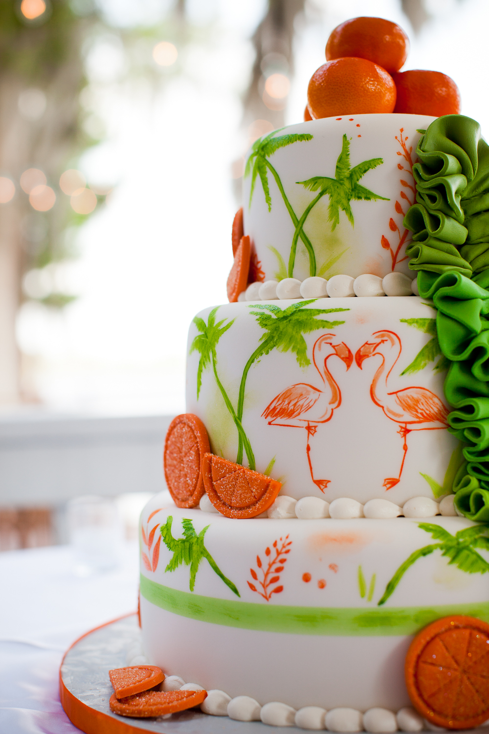  Florida orange-themed wedding at Paradise Cove, Orlando 