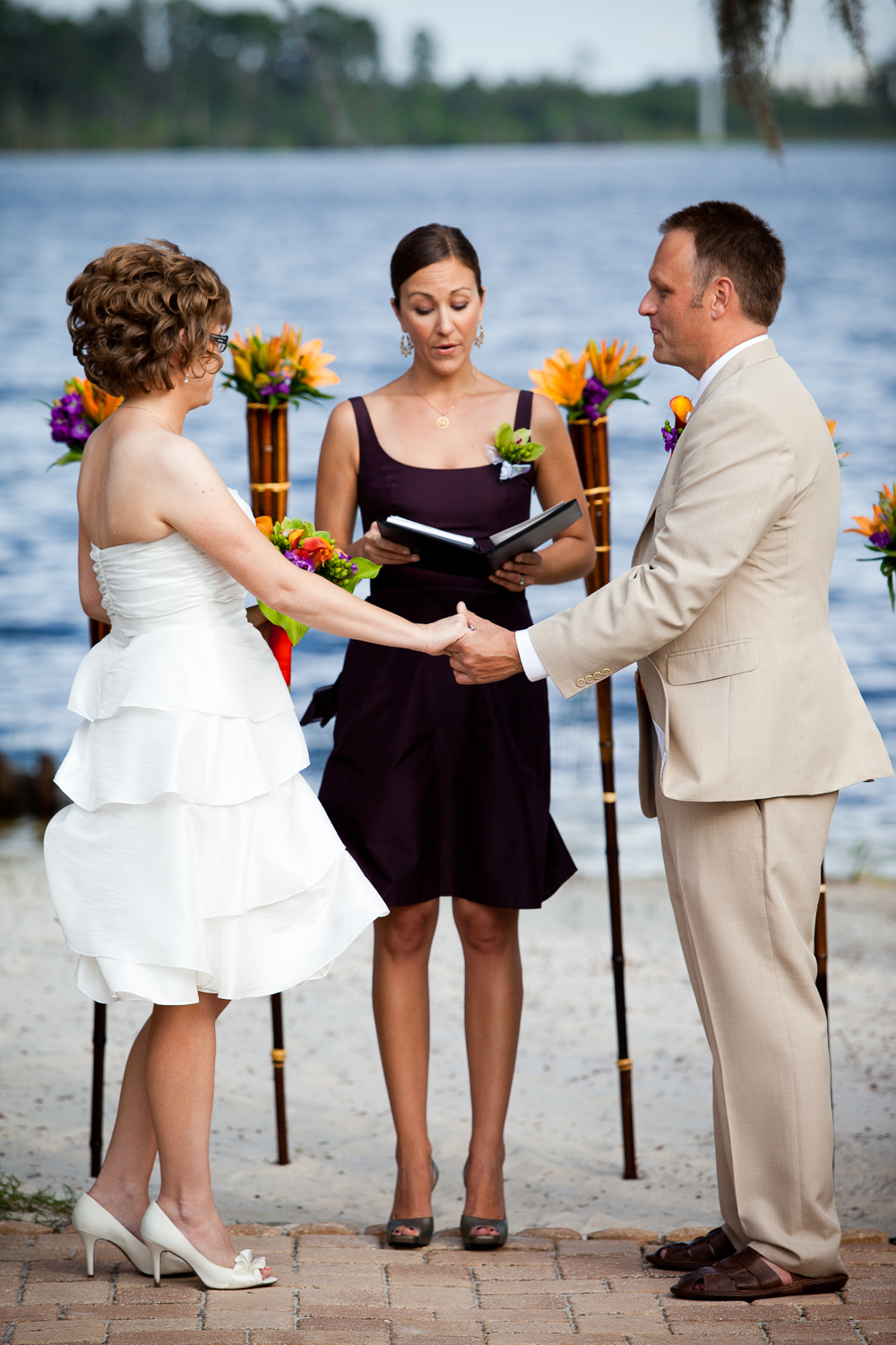  Florida orange-themed wedding at Paradise Cove, Orlando 