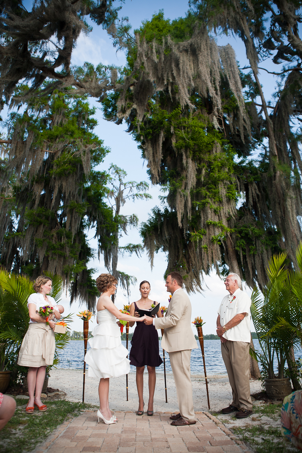  Florida orange-themed wedding at Paradise Cove, Orlando 