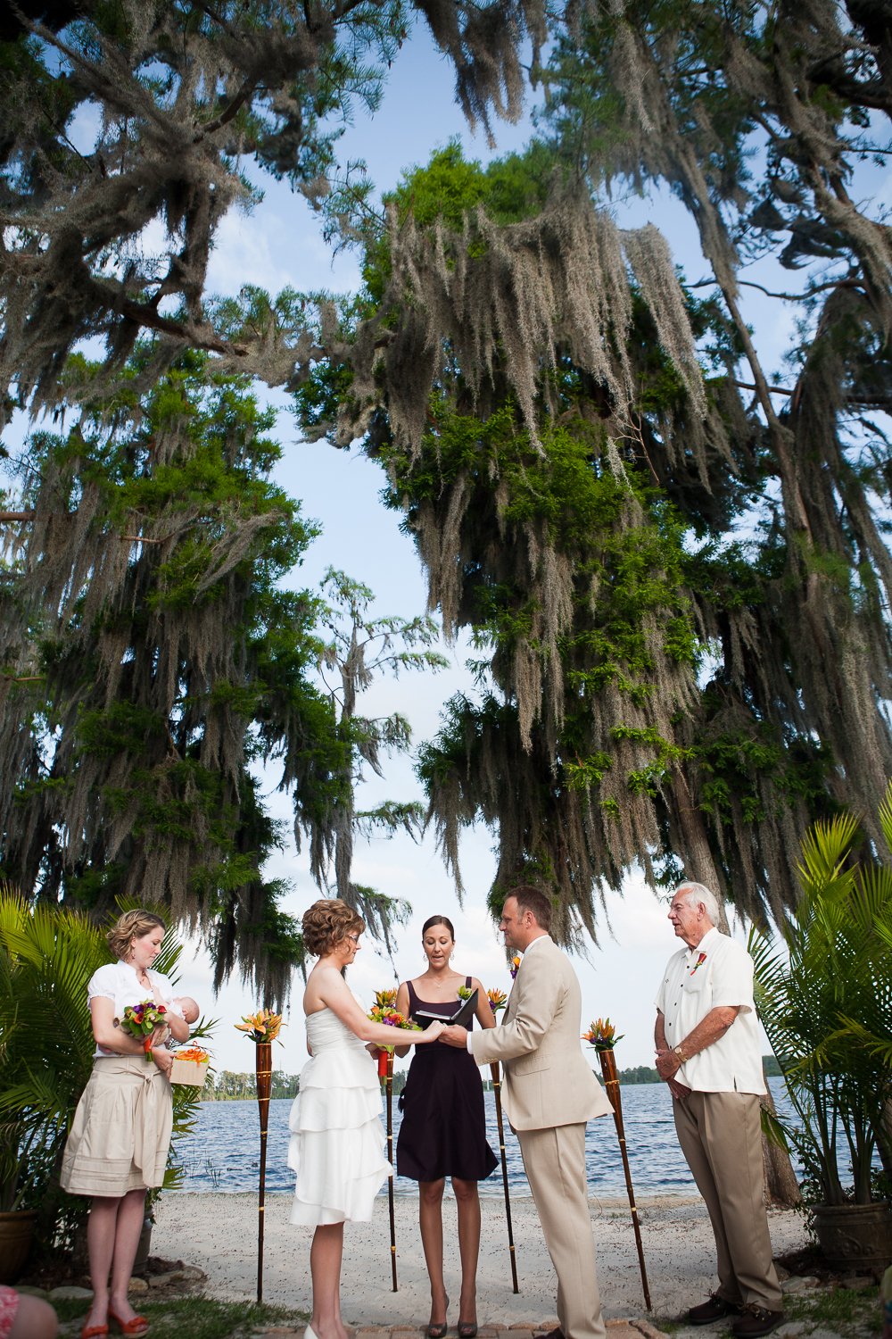  Florida orange-themed wedding at Paradise Cove, Orlando 