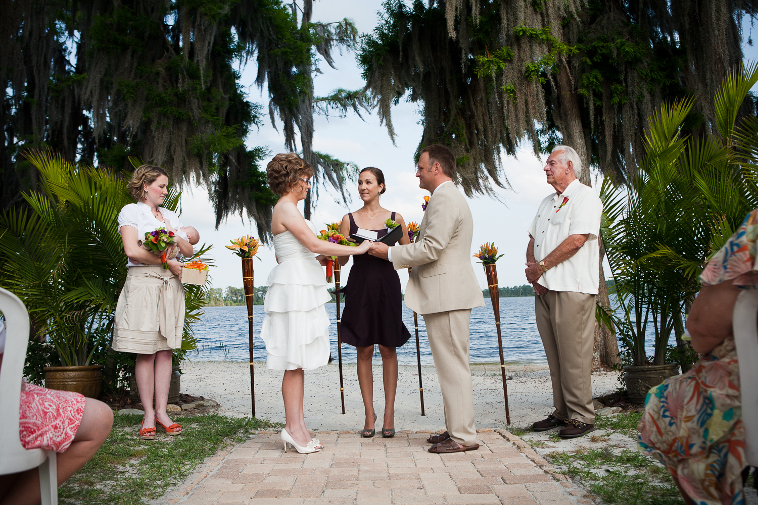  Florida orange-themed wedding at Paradise Cove, Orlando 