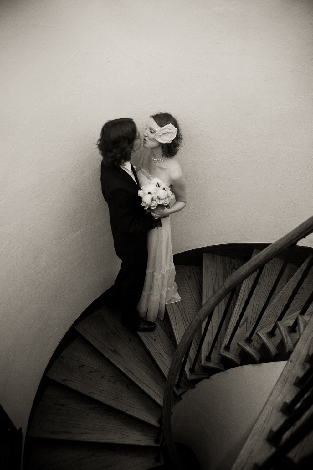  Vintage pink wedding dress at Casa Feliz wedding, Winter Park, Florida
 