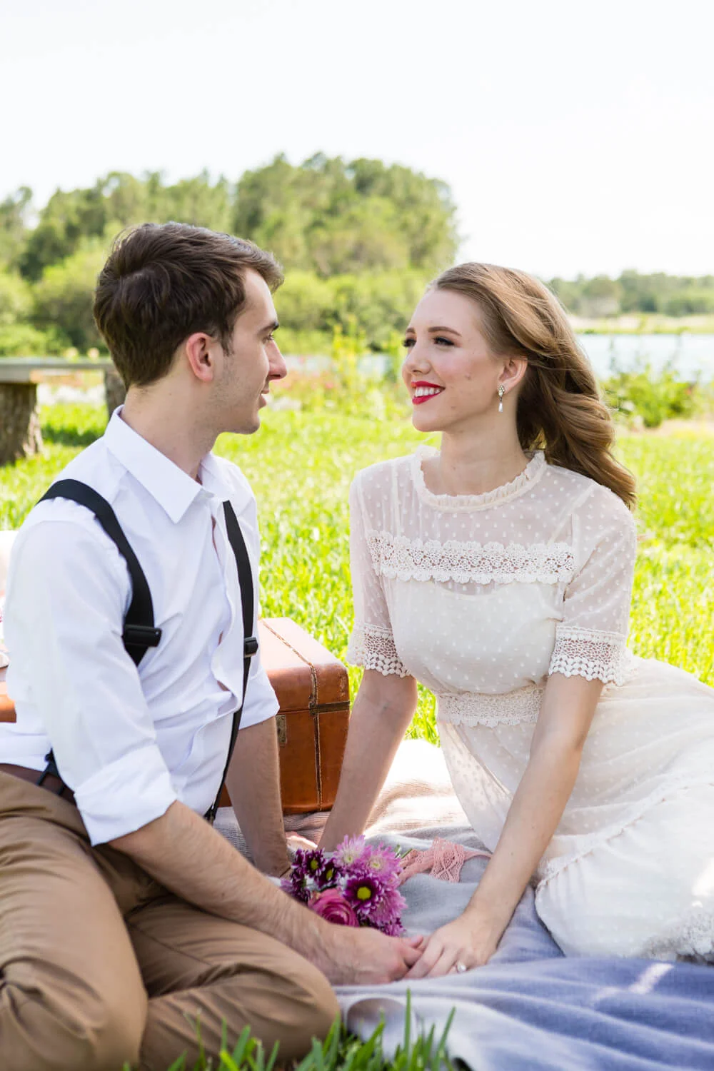 Intimate wedding shoot themed around The Notebook Movie