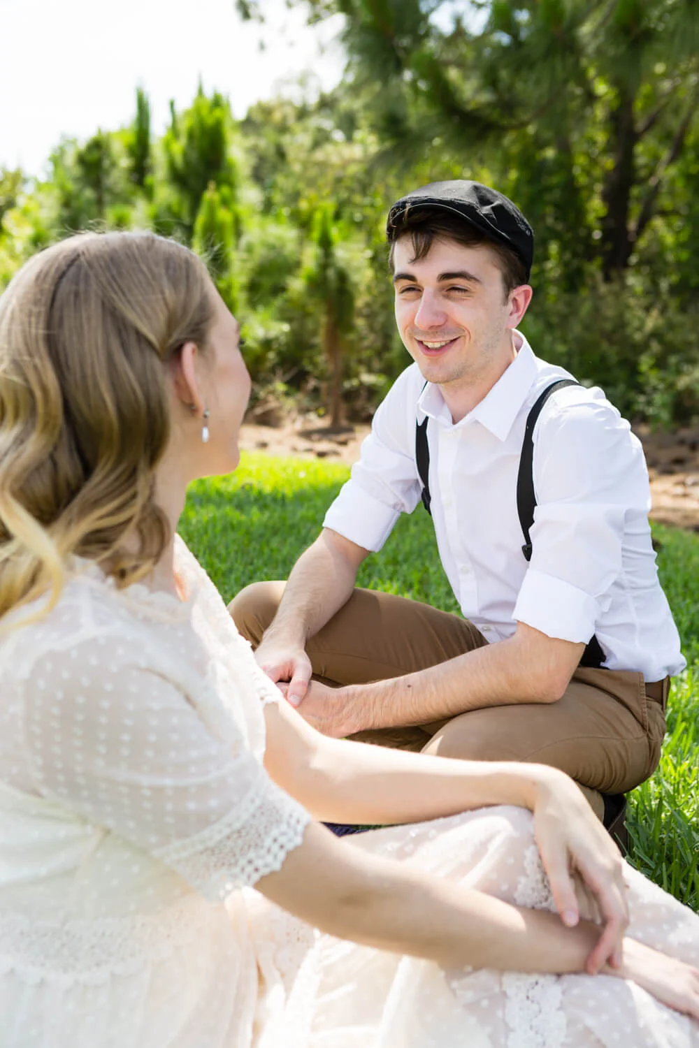 Intimate wedding shoot themed around The Notebook Movie