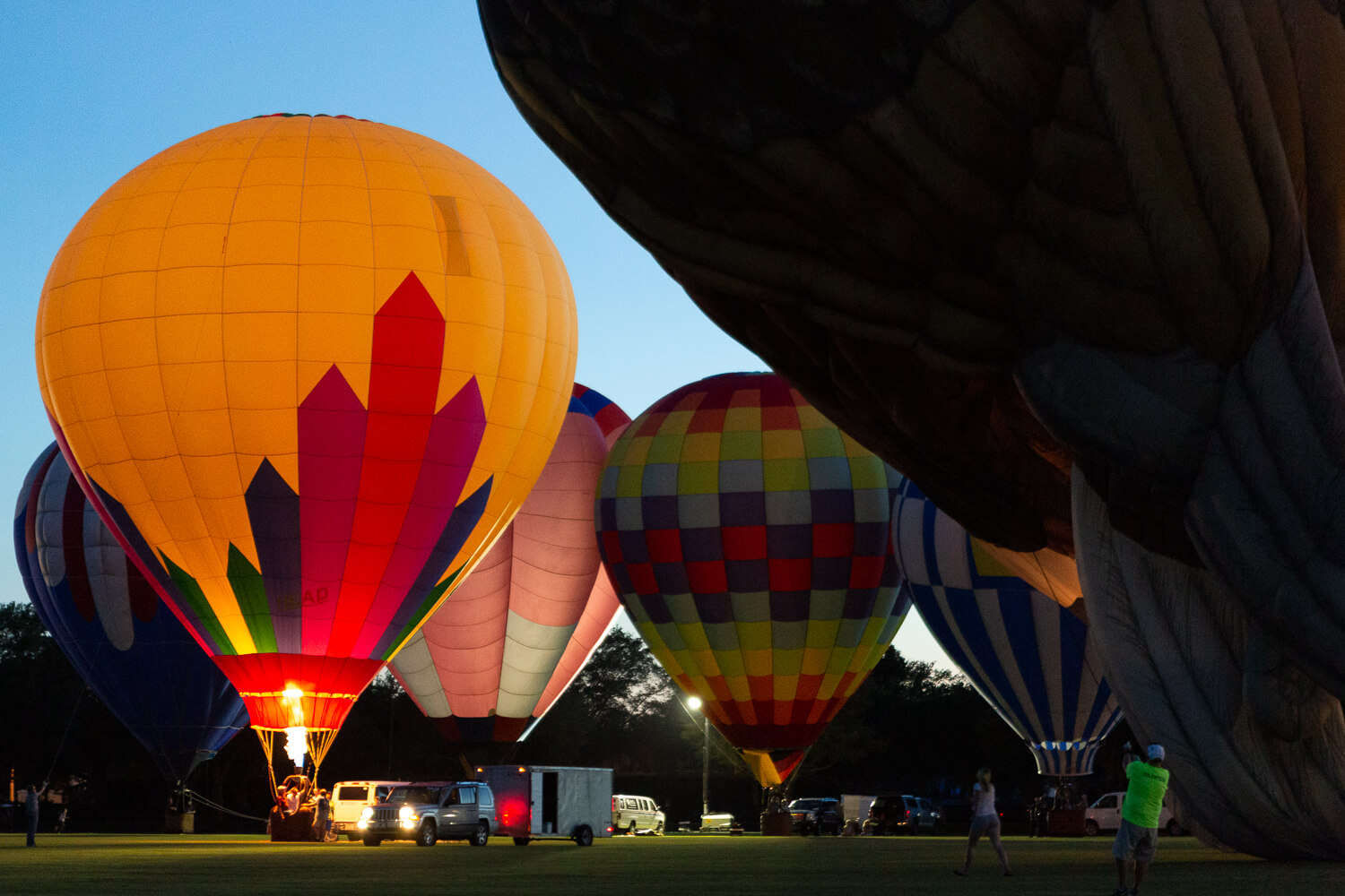  hot air balloon and balloon glow photos from the 2019 Villages Polo Club Hot Air Balloon Festival 