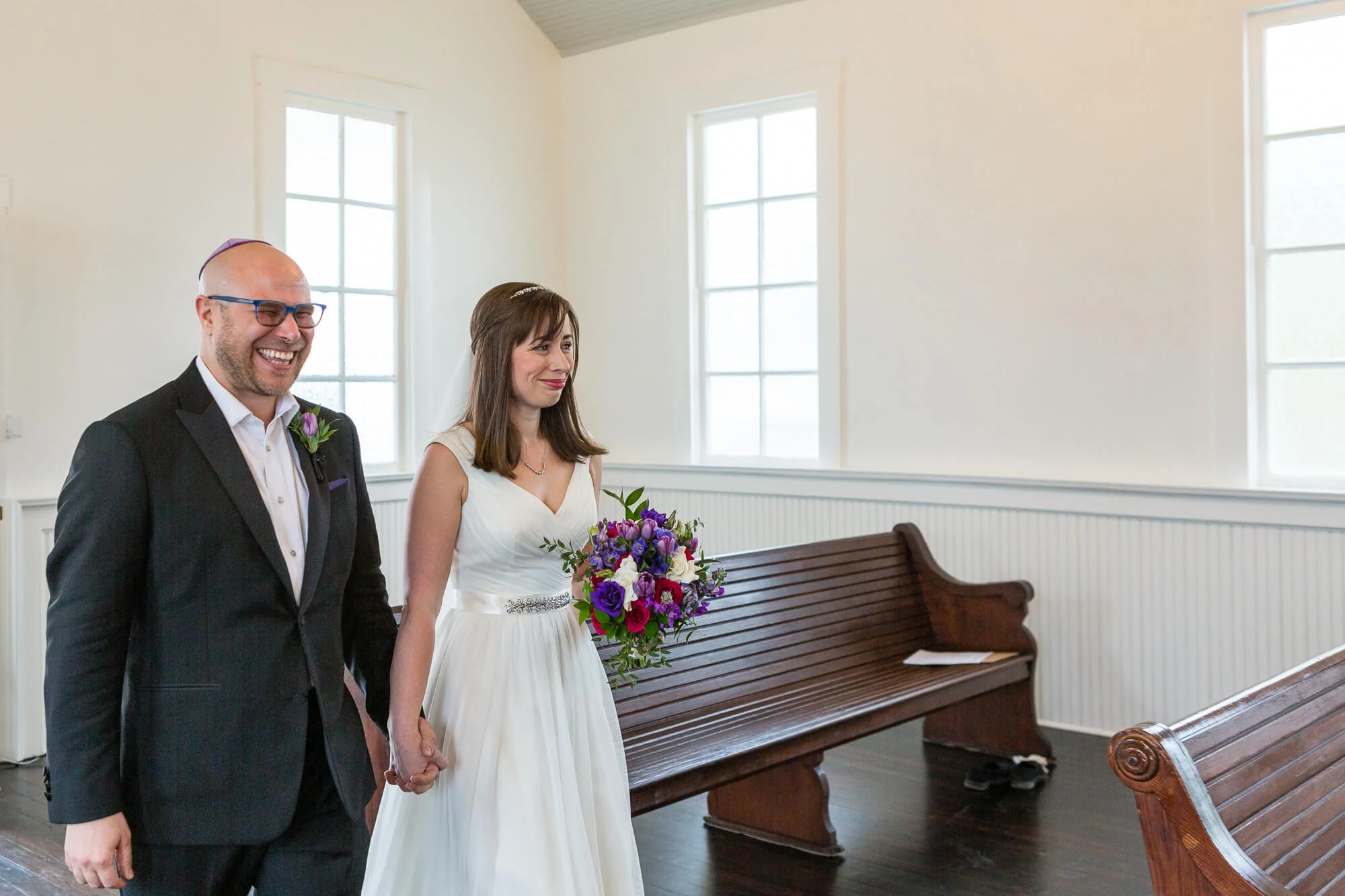 wedding photos from Amanda and Ryan's surprise wedding at Winter Park Florida's Chapel & Cellar wedding venue