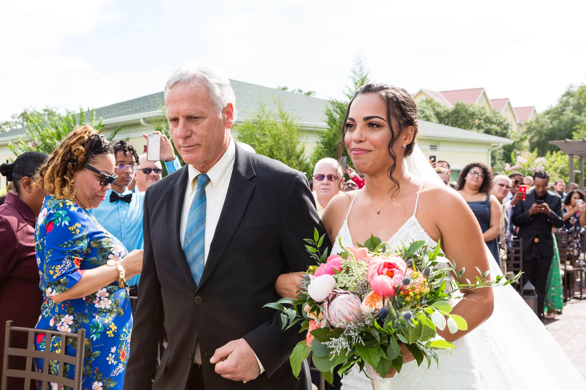 The royal blue and gold wedding of Jessica and Bruce at Noah's Event Venue in Lake Mary, Florida