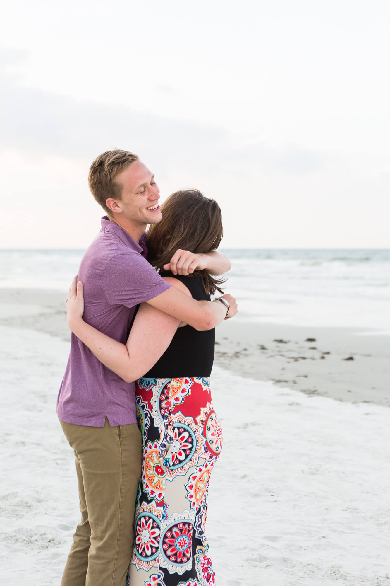  Joe proposing to Emily on Florida's New Smyrna Beach 