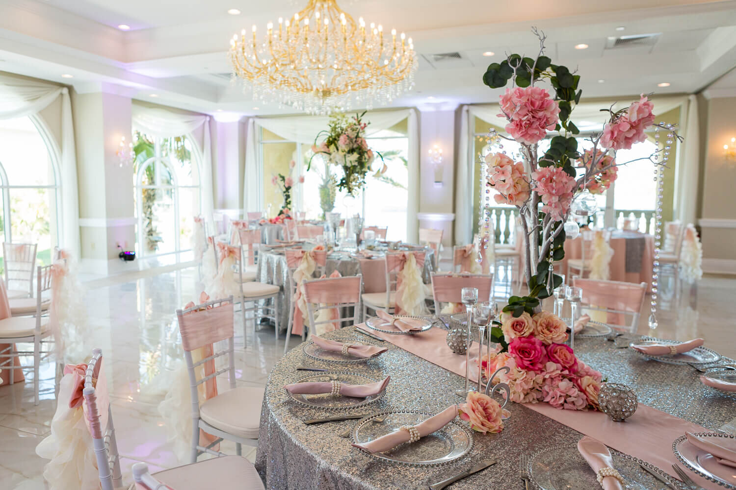  Crystal Ballroom Daytona blush pink wedding 