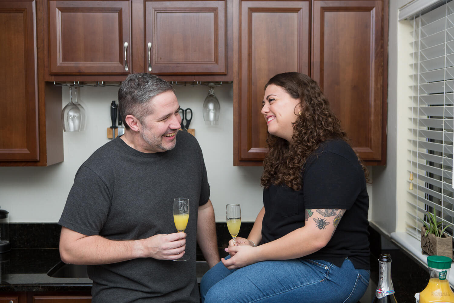  At home lifestyle engagement photos in Orlando, Florida 