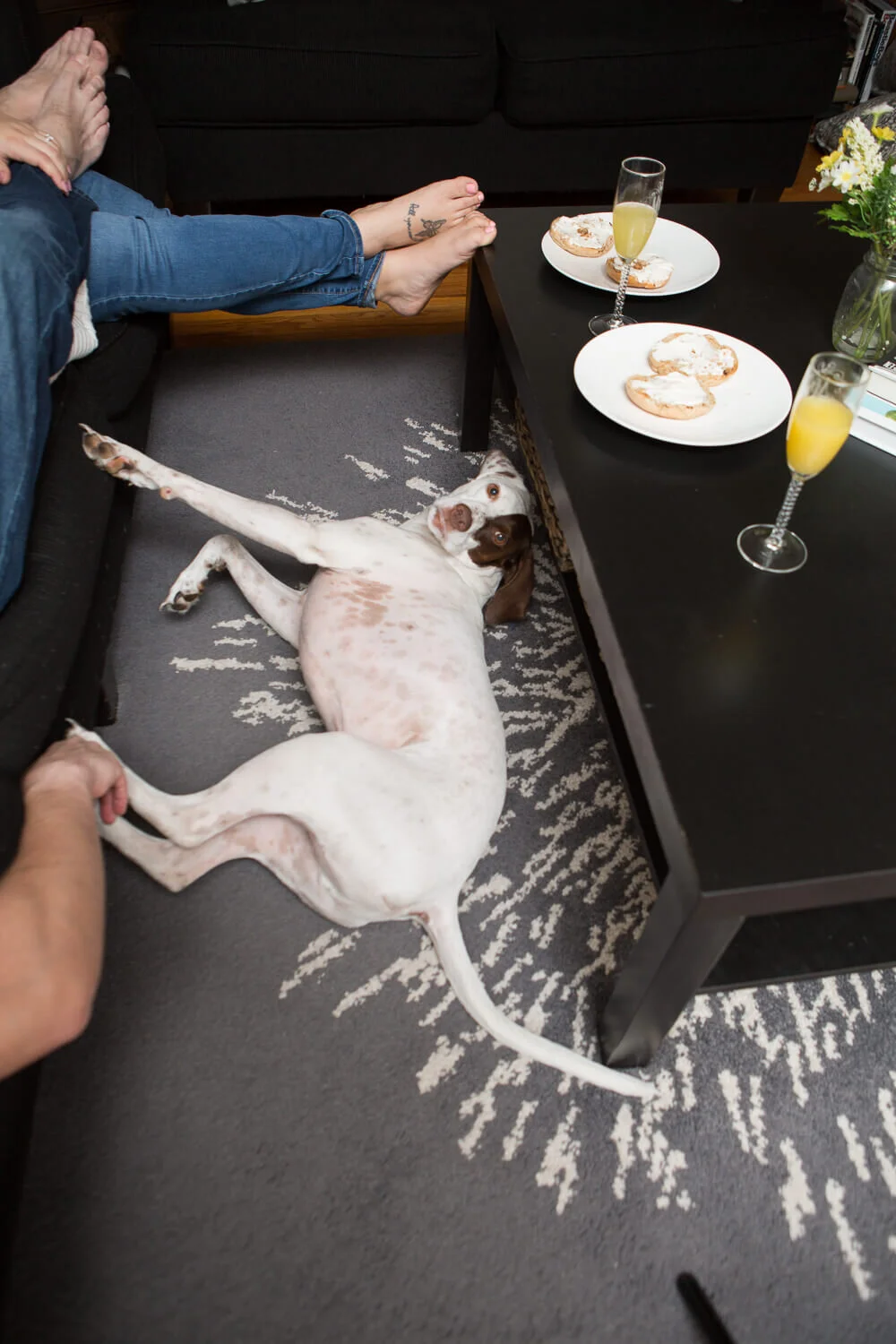 At home lifestyle engagement photos in Orlando, Florida