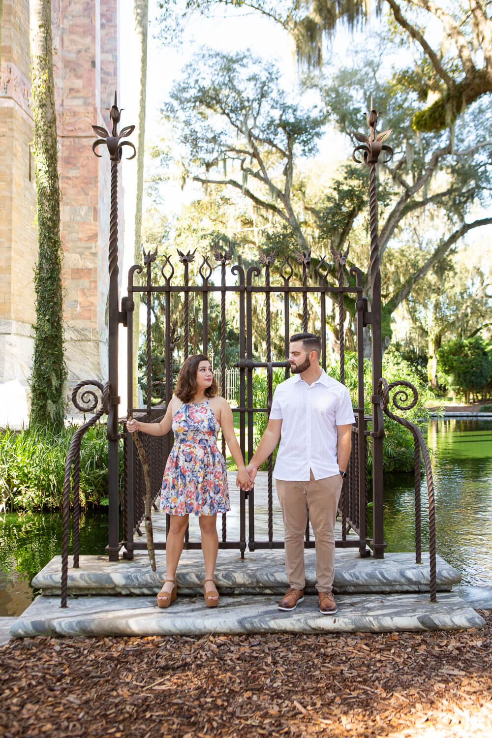  A fall proposal at Bok Tower Gardens in Lake Wales, Florida 