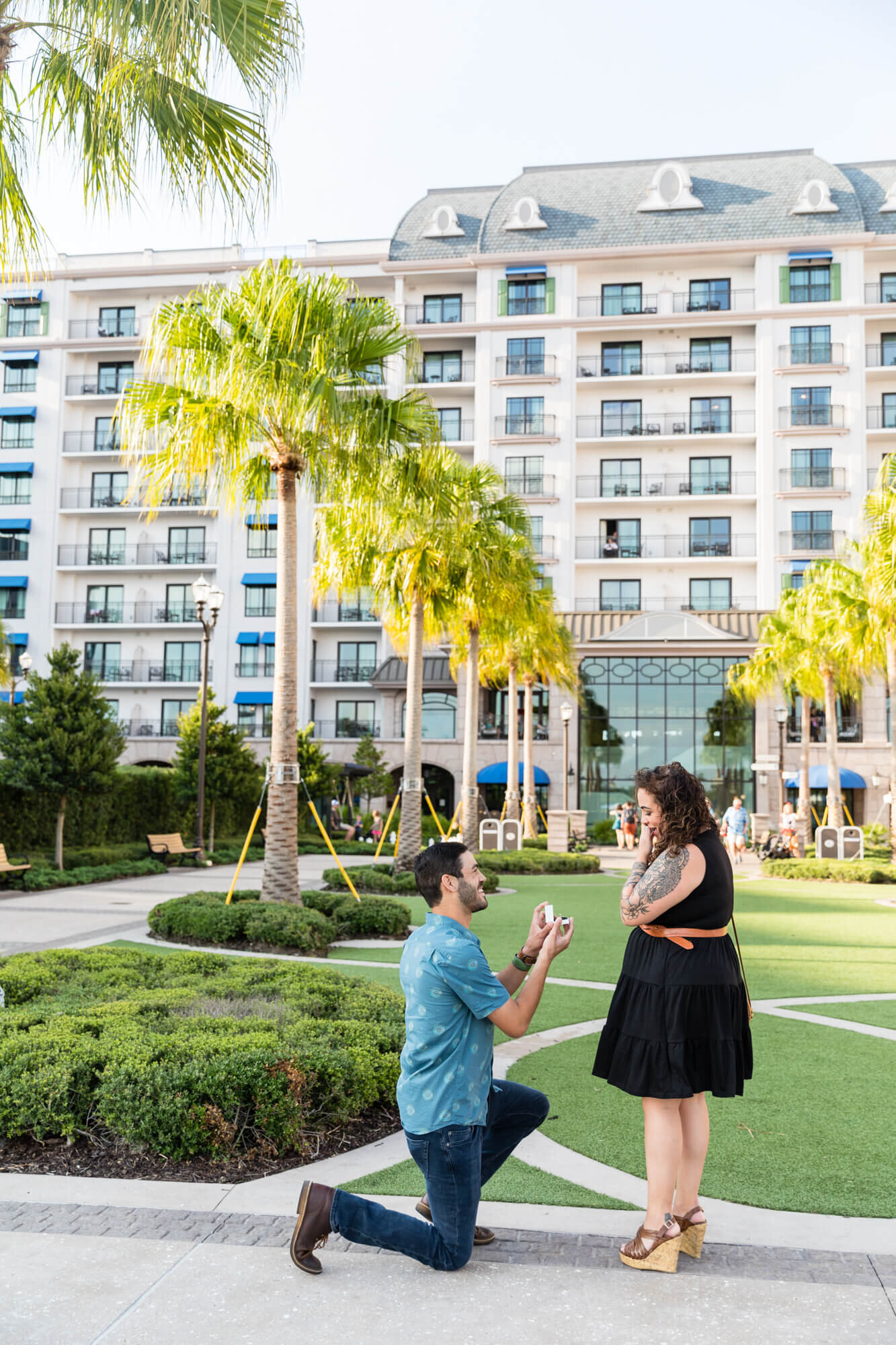  Surprise marriage proposal at Disney's Riviera Resort, Orlando, Florida 