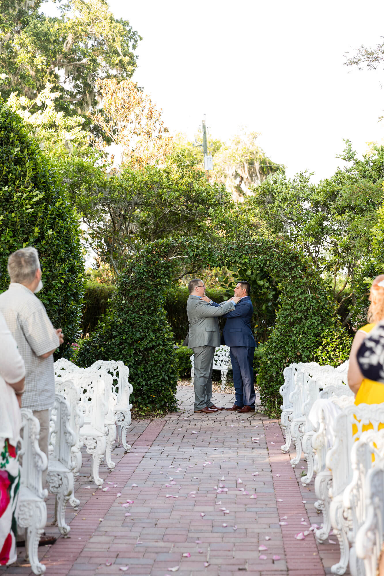  same sex wedding at Town Manor on the Lake B&B 