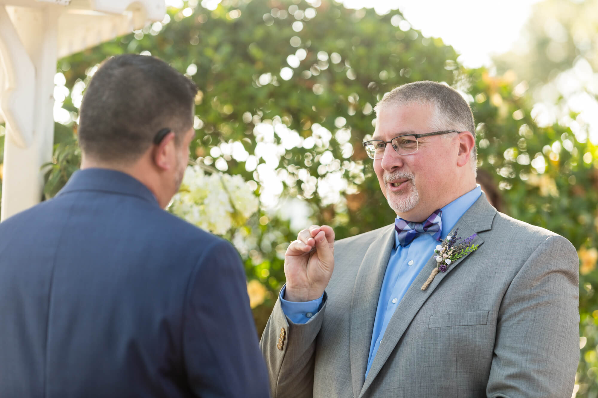  same sex wedding at Town Manor on the Lake B&B 