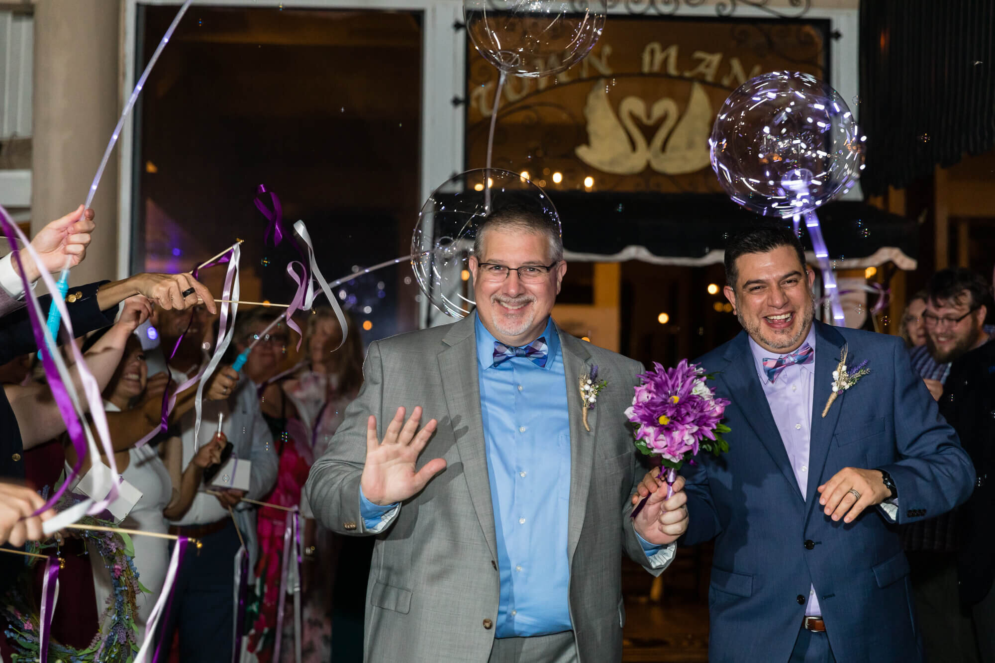  same sex wedding at Town Manor on the Lake B&B 