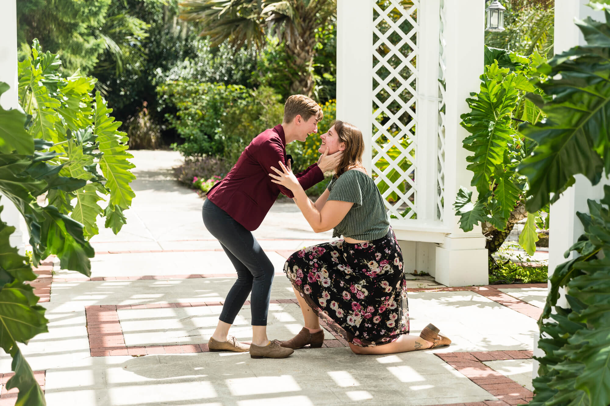  surprise marriage proposal at Leu Gardens, Orlando, Florida 