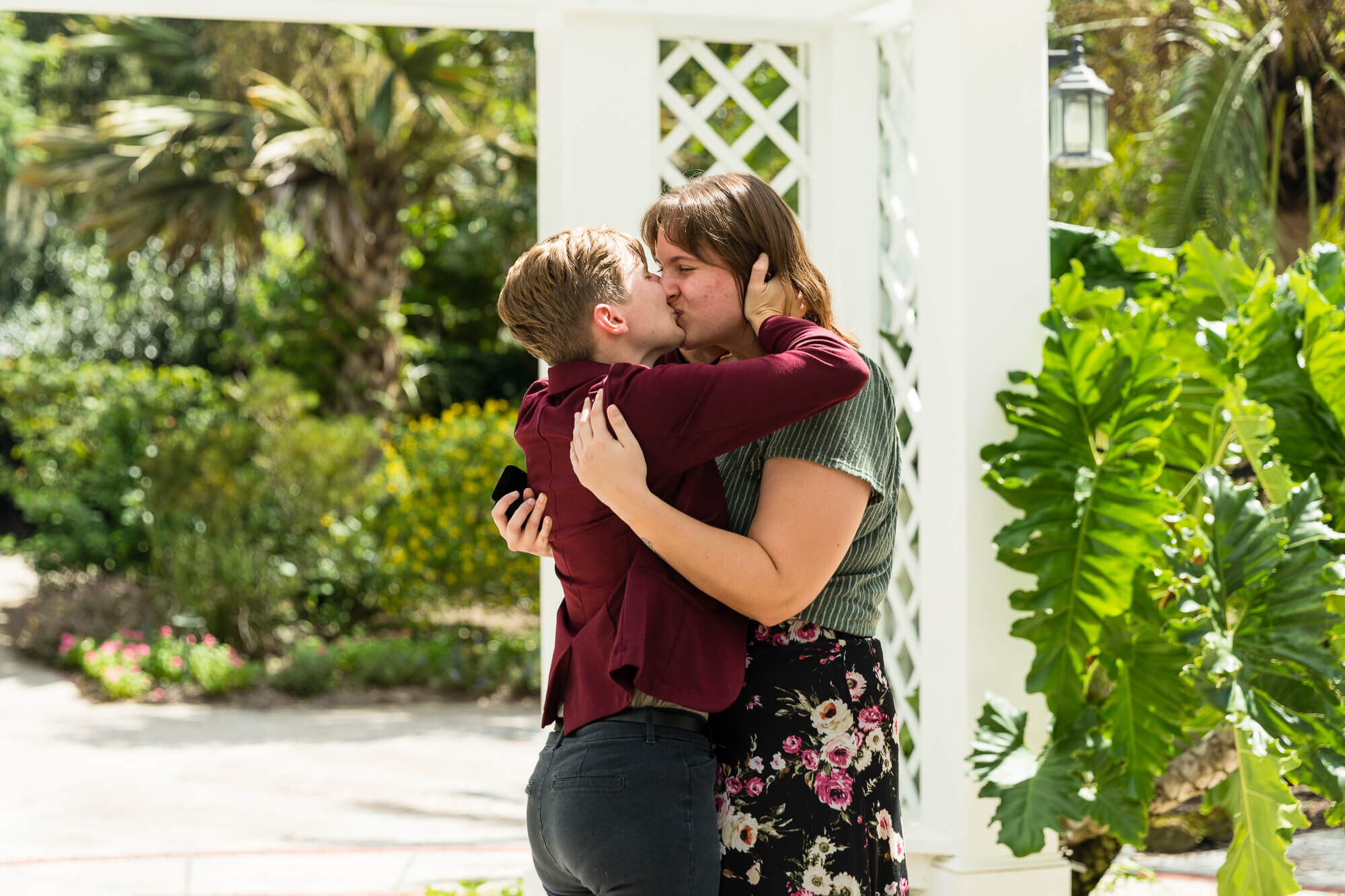  surprise marriage proposal at Leu Gardens, Orlando, Florida 