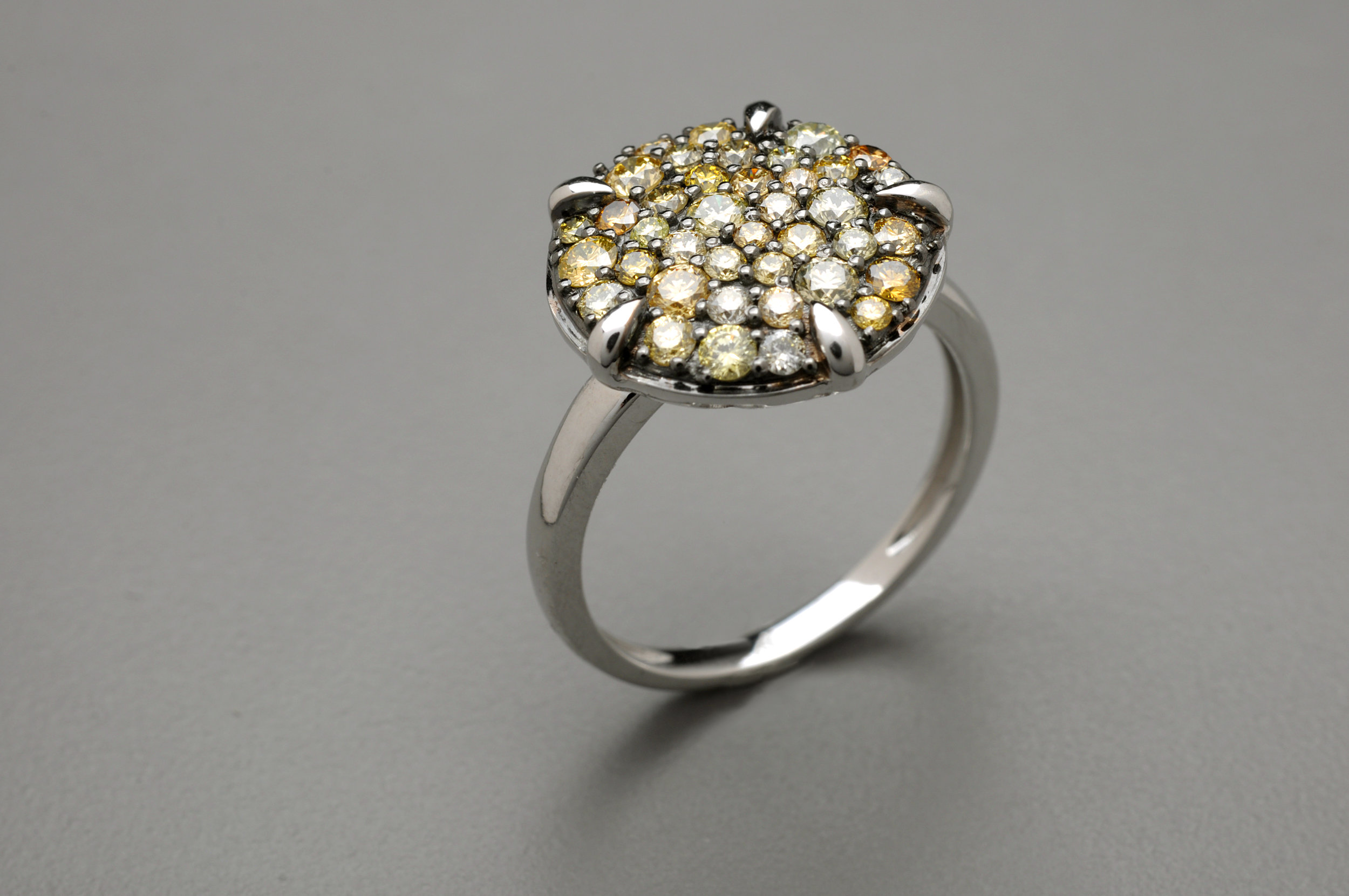 Diamond Cluster Ring
