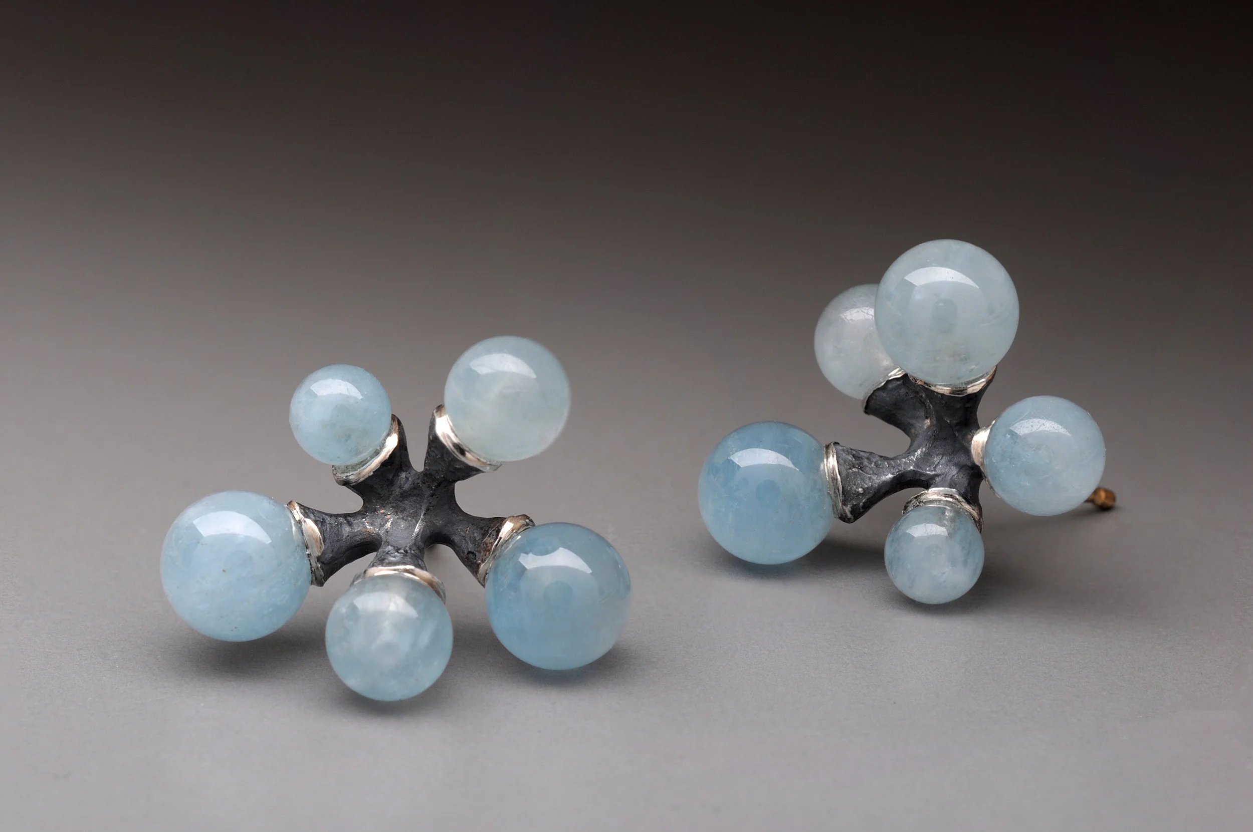 Aqua "Jacks" Earrings