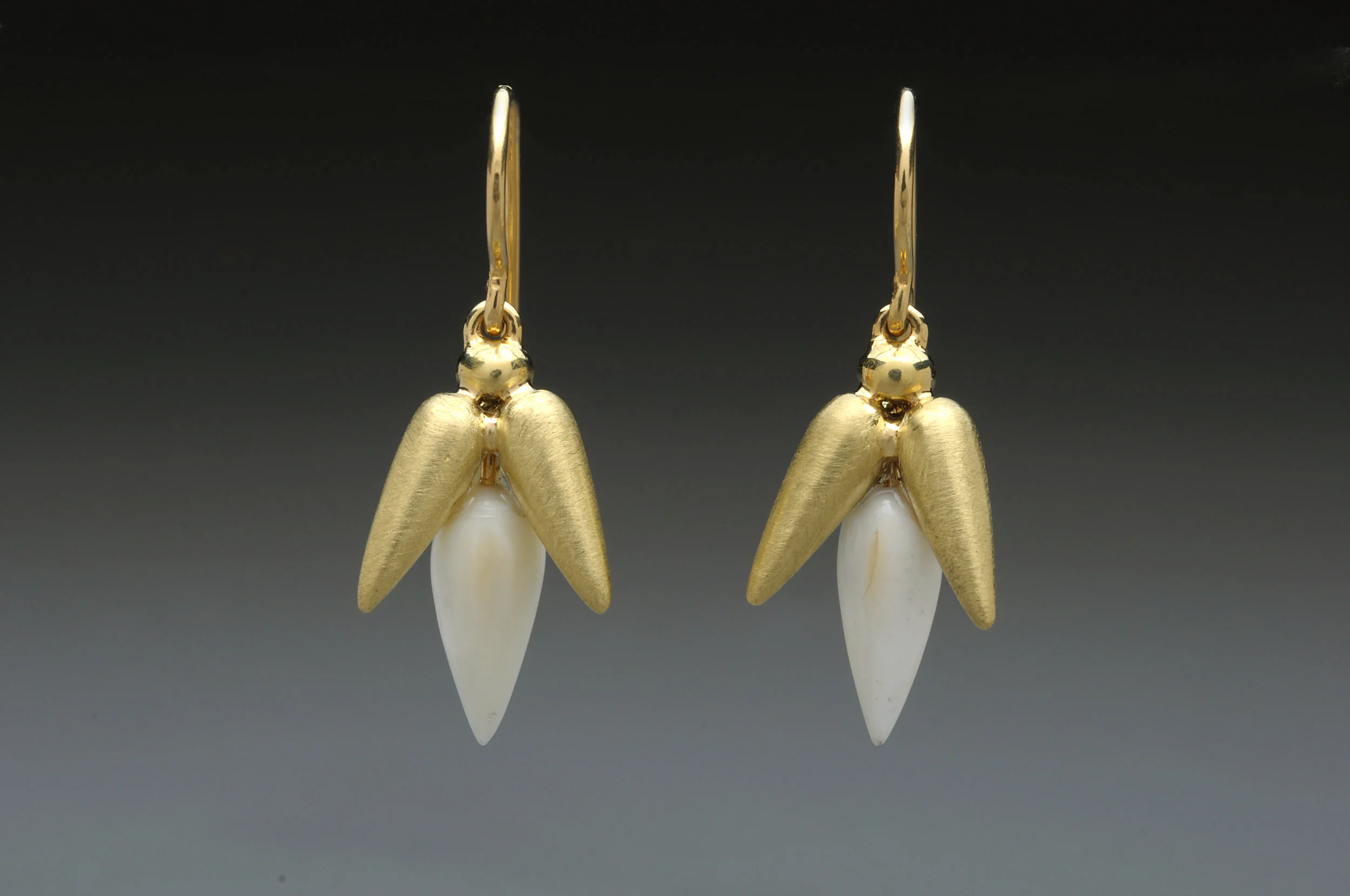 Mammoth Tusk Drop Earrings