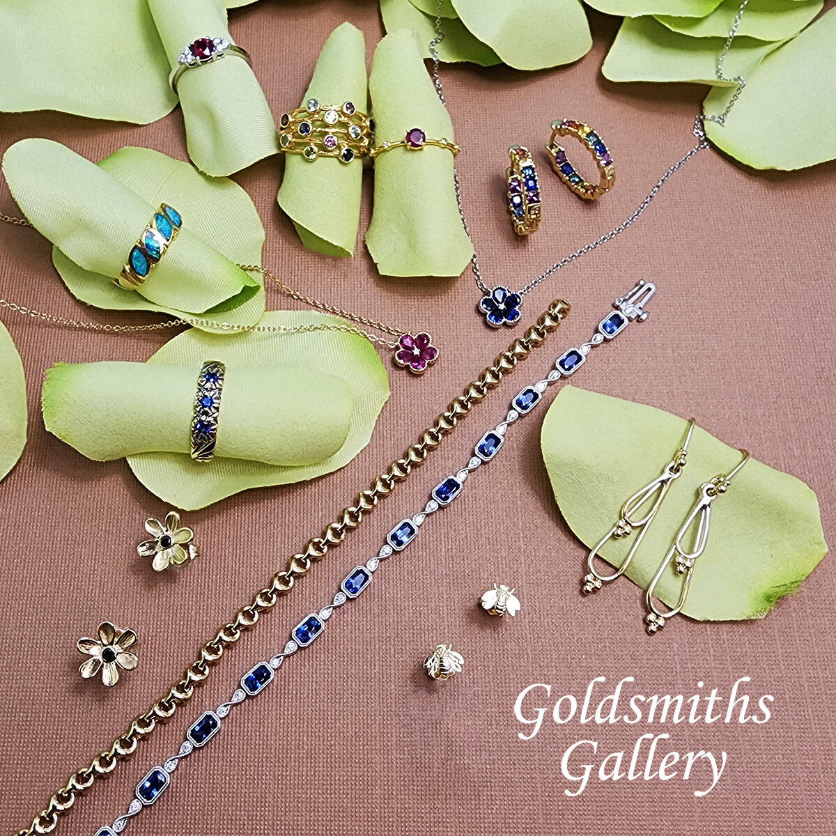 Spring has sprung! 🌸 And we're getting a little closer to summer every day. Come to Goldsmiths Gallery to shop springtime colored gemstones, delicate designs, and stunningly beautiful jewelry. 

#Springtime #SpringSeason #Spring2023 #FlowerJewelry #