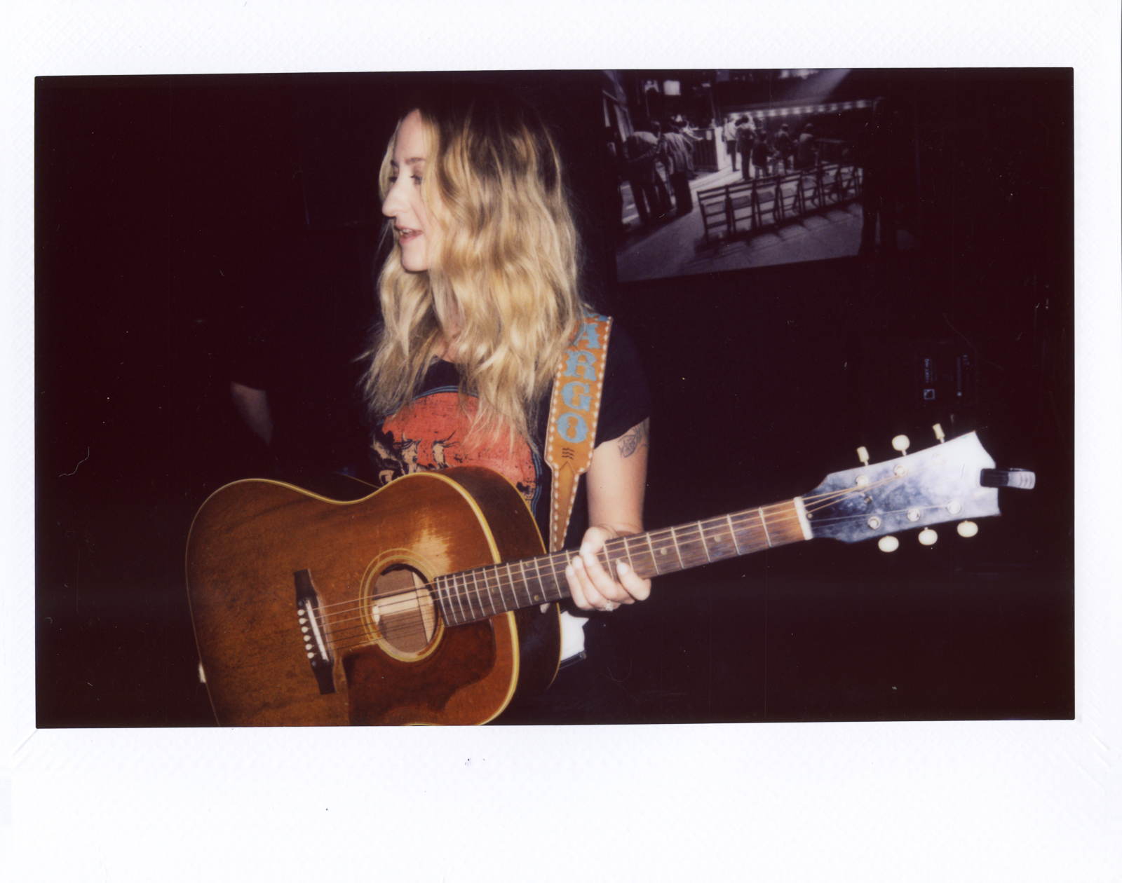 Margo during soundcheck