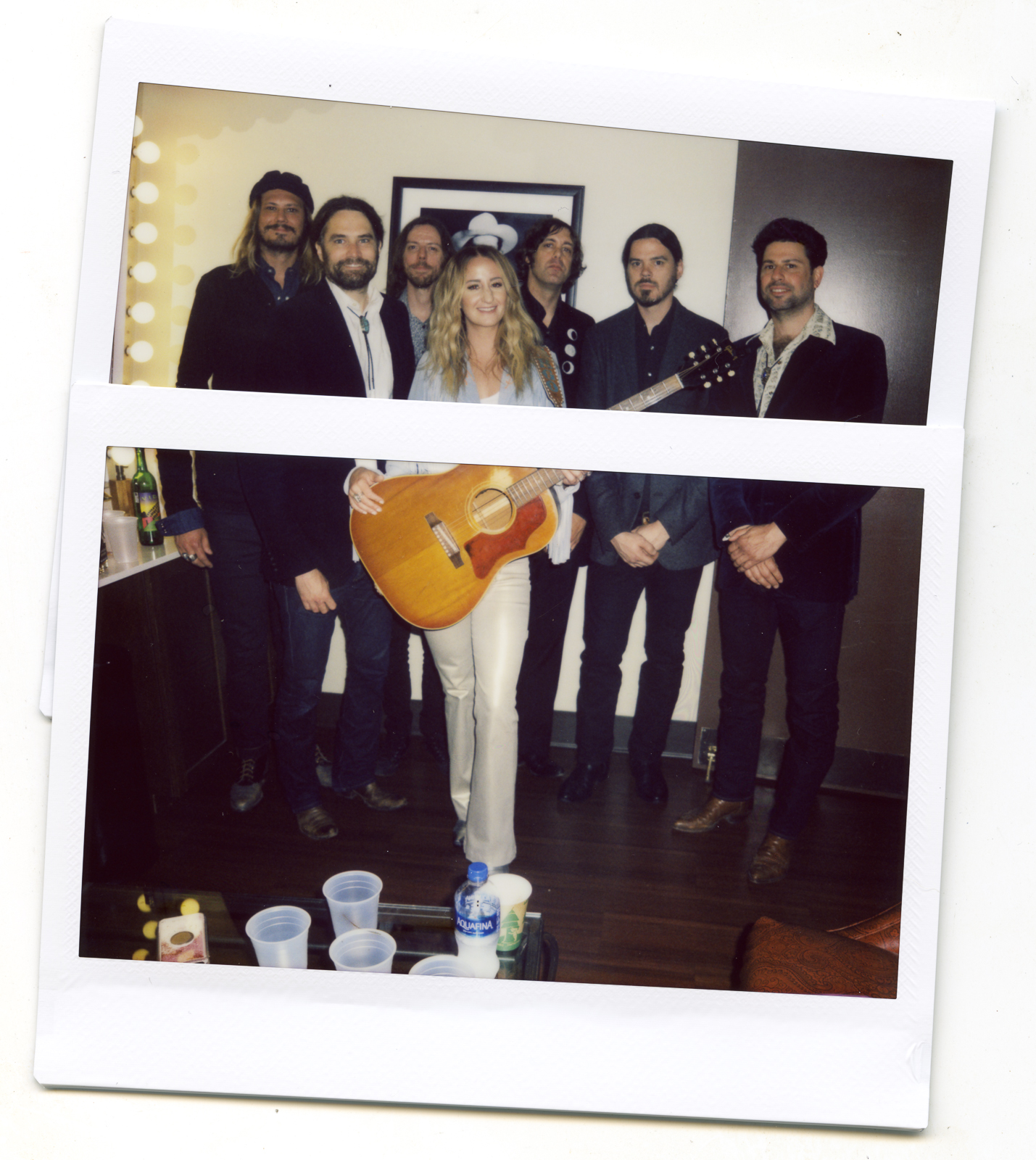 Pre-show band before taking the stage