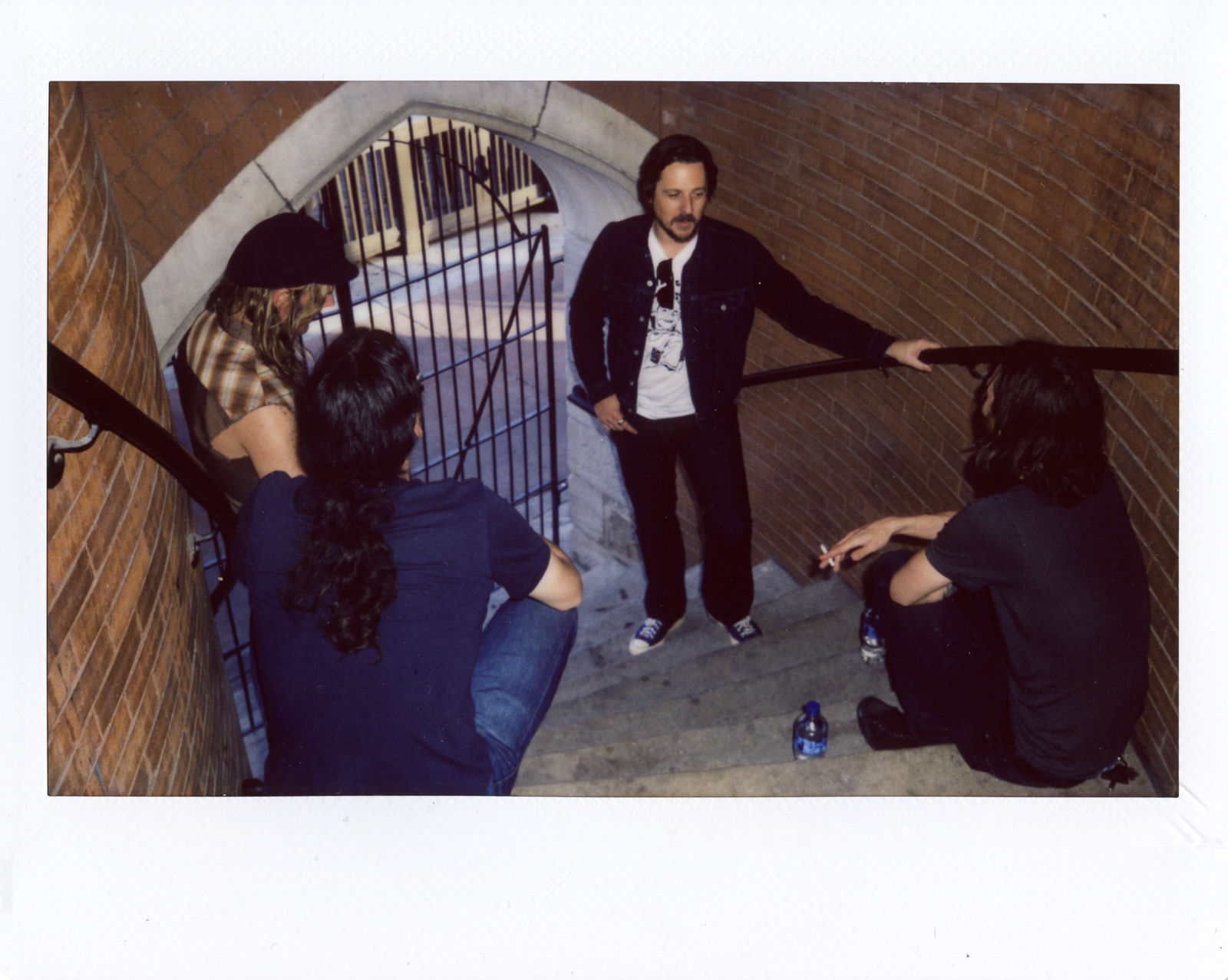  Kevin, Jamie, Sturgill, and Dillon on the back steps of the Ryman  