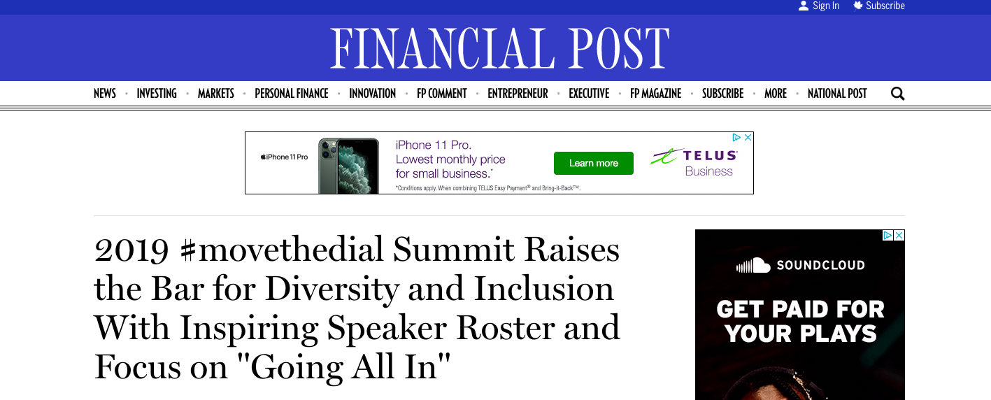 2019 #movethedial Summit Raises the Bar for Diversity and Inclusion with Inspiring Speaker Roster and Focus on “Going All In”