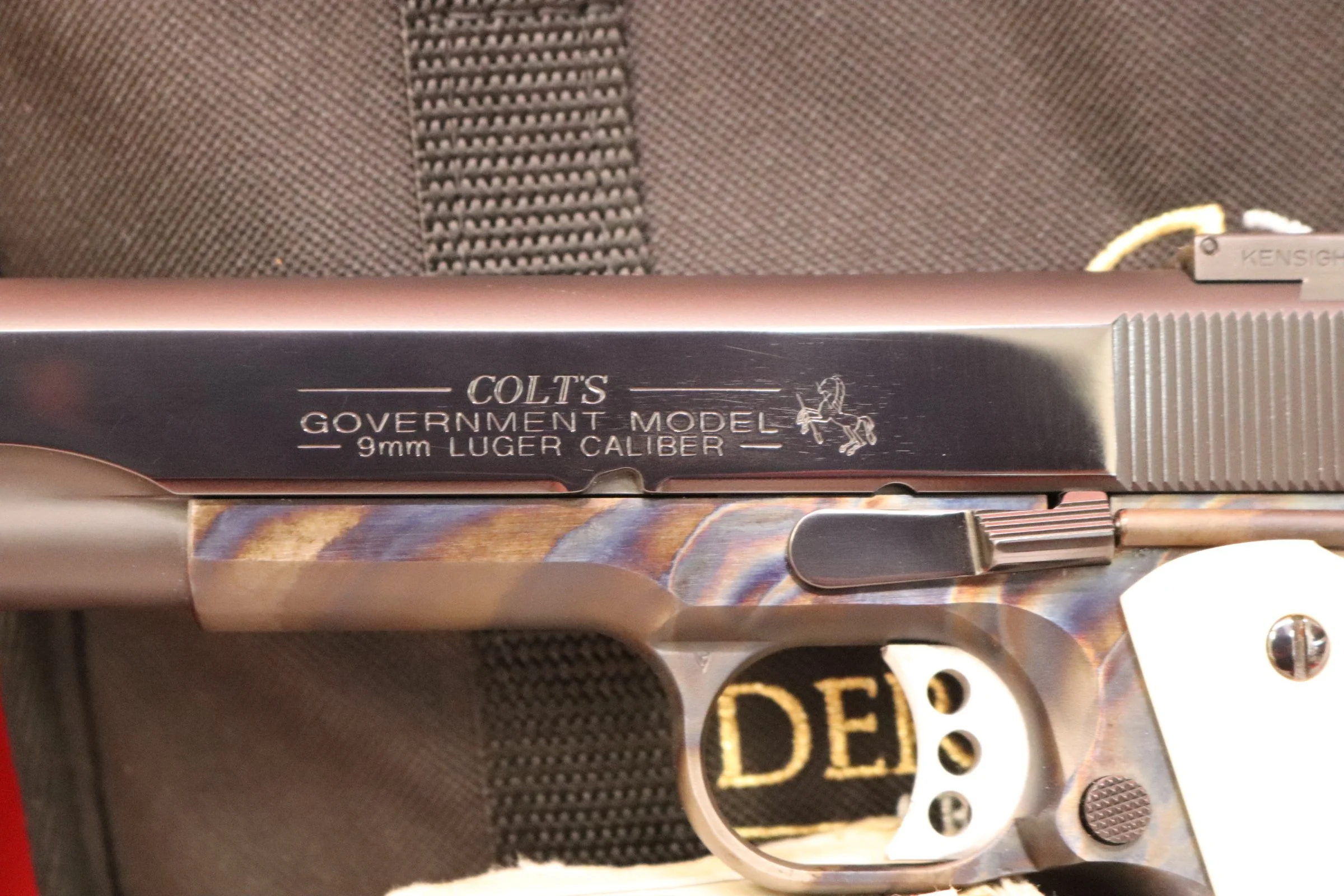 Custom Colt Government Model -- Blued Case Hardened -- 9mm — KGB