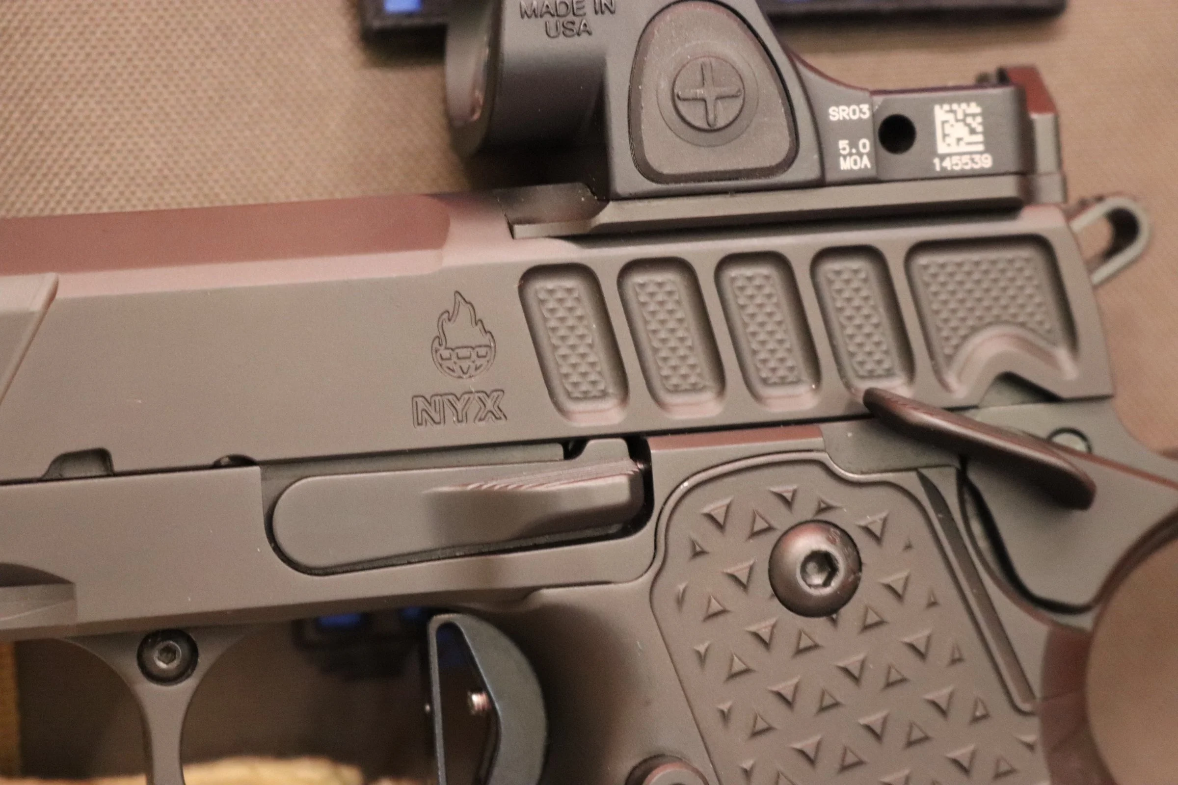 Atlas Gunworks NYX -- Commander 2011 -- Trijicon SRO -- 9mm — KGB