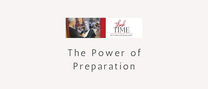      

 
   The Power of Preparation  "Prepare for the future because that's where you're going to spend the rest of your life." -  Mark Twain   Preparation seems like an appropriate word as we look forward to the new year. But it's also one to  live
