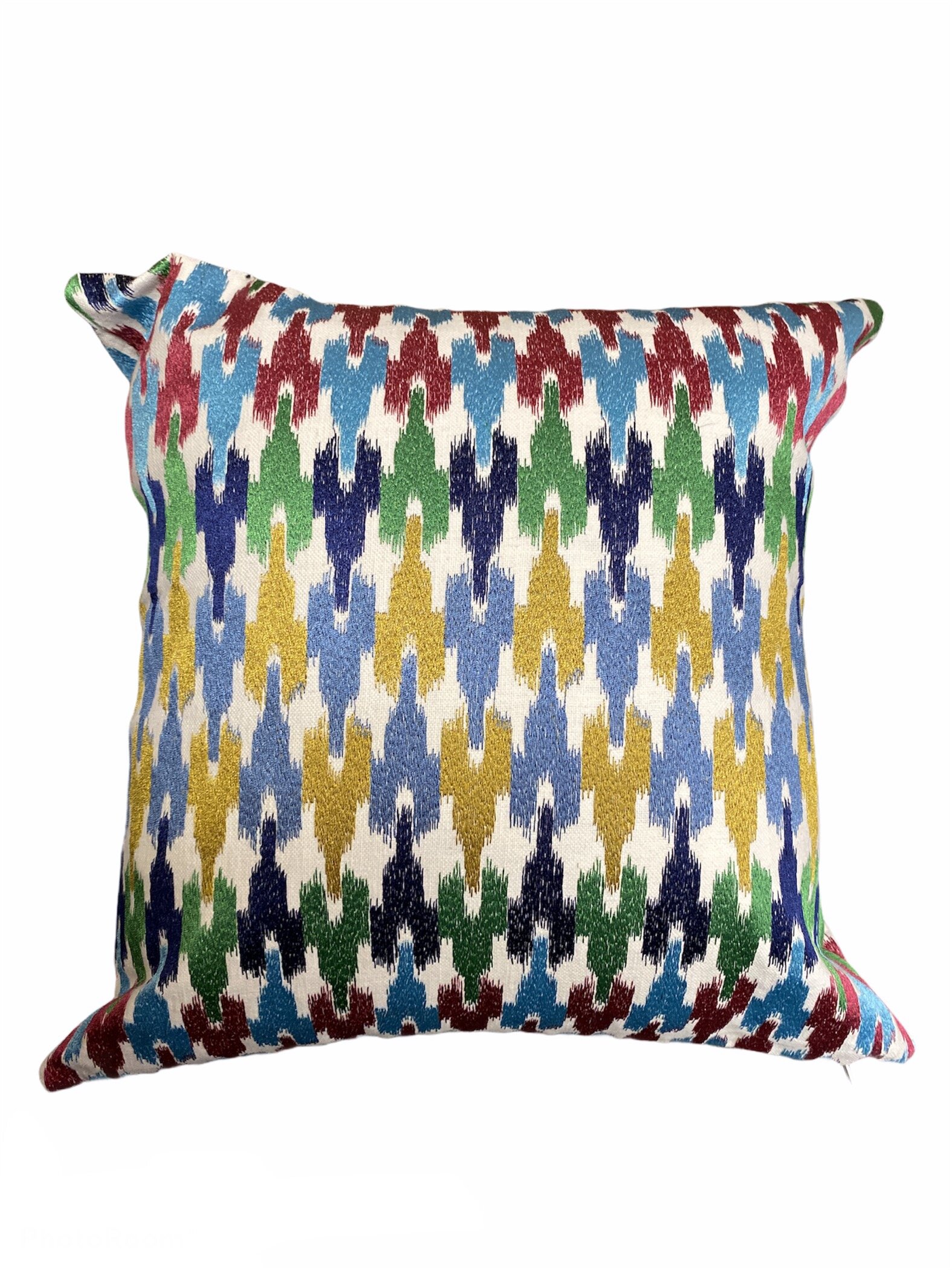 Jewel Toned Embroidered Ikat