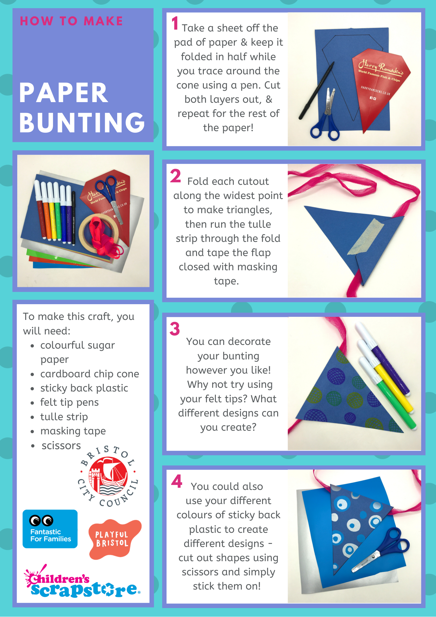 Paper Bunting Craft Sheet